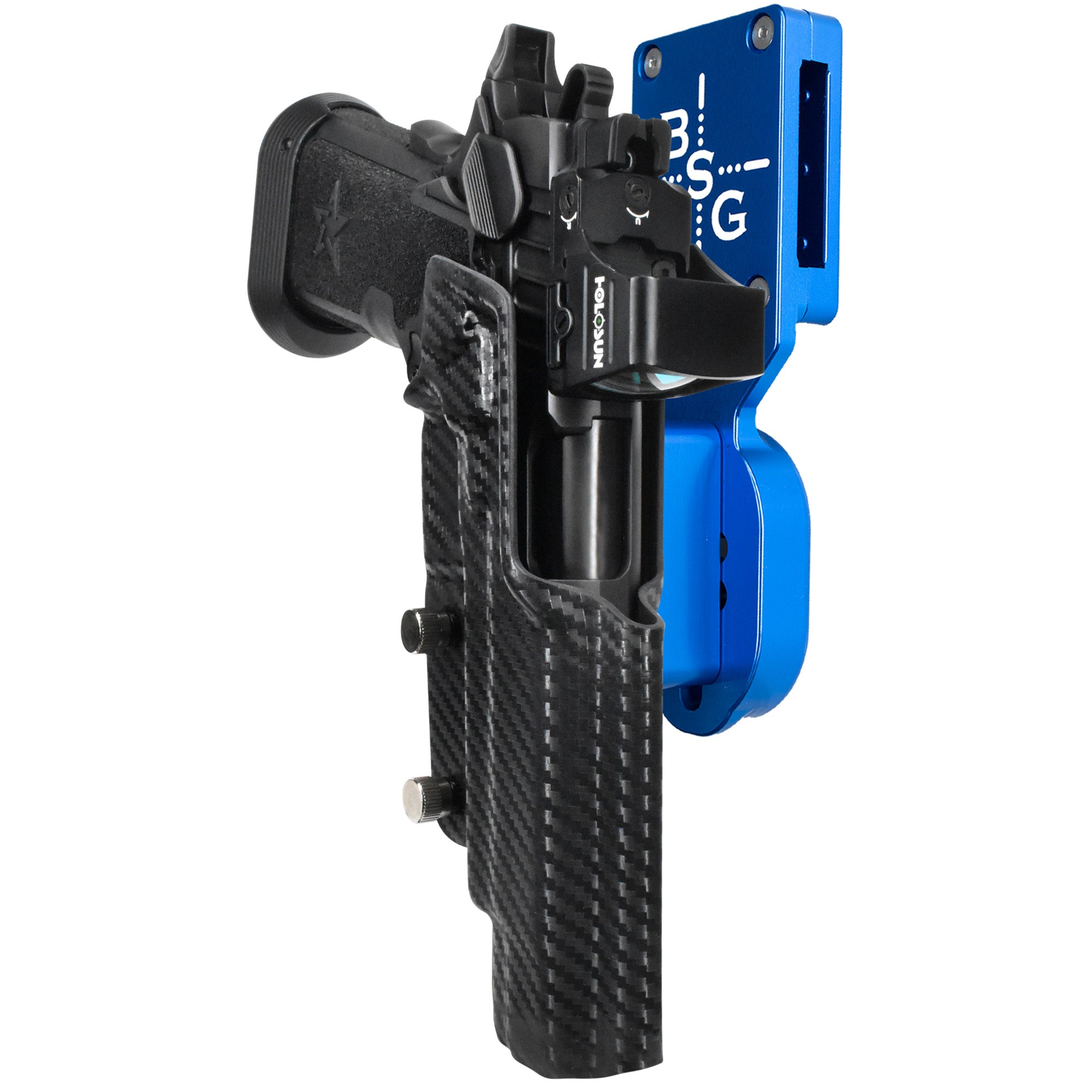 Staccato XL Pro Heavy Duty Competition Holster in Blue / Carbon Fiber