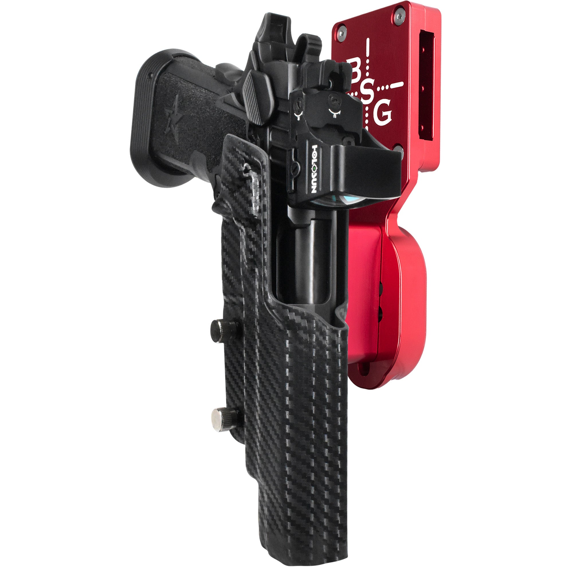 Staccato XL Pro Heavy Duty Competition Holster in Red / Carbon Fiber