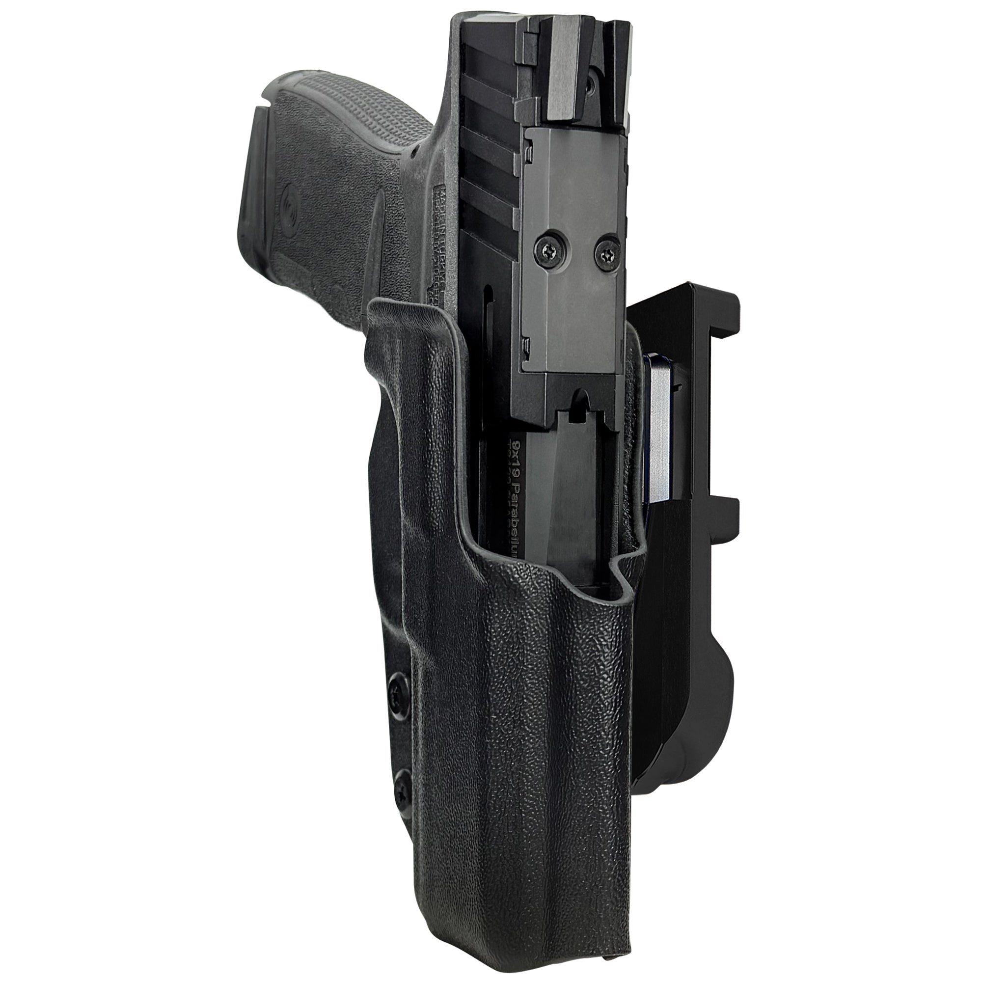 Stoeger STR-9 ThinLine IDPA Quick Mount Holster with Black Belt Attachment, Black Holster Shell