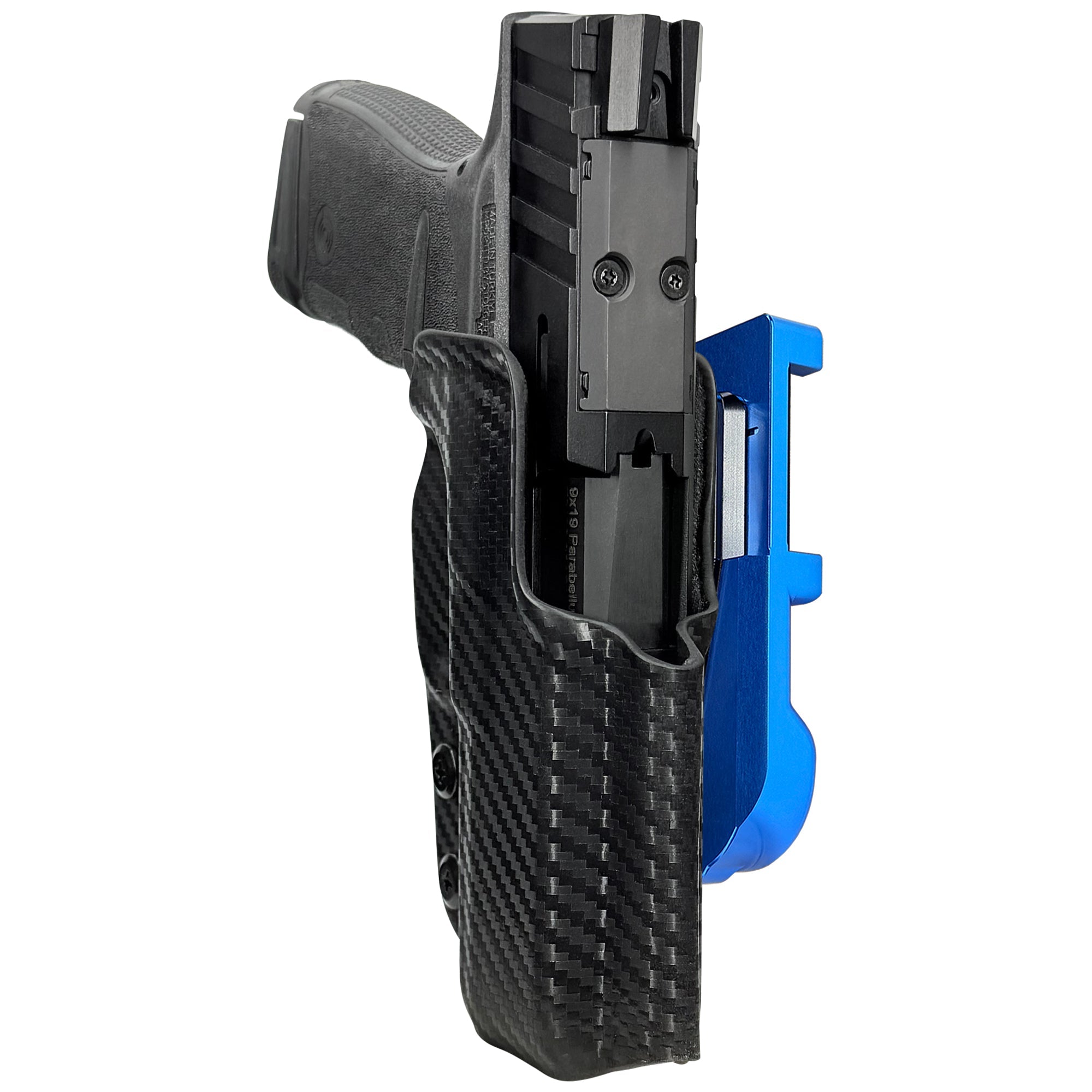Stoeger STR-9 ThinLine IDPA Quick Mount Holster with Blue Belt Attachment, Carbon Fiber Holster Shell