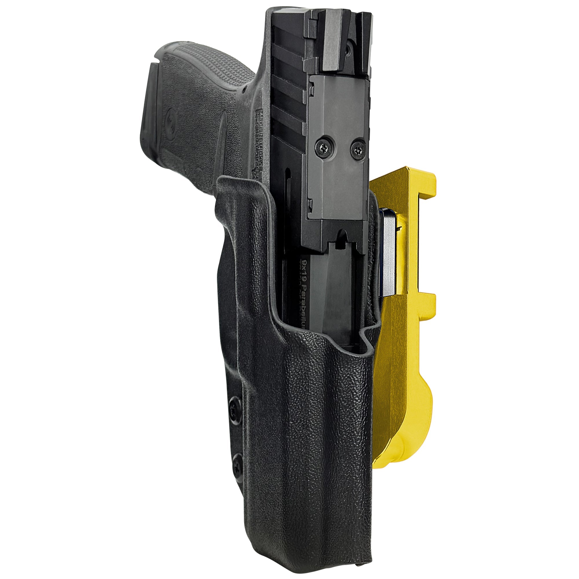 Stoeger STR-9 ThinLine IDPA Quick Mount Holster with 24K Gold Belt Attachment, Black Holster Shell