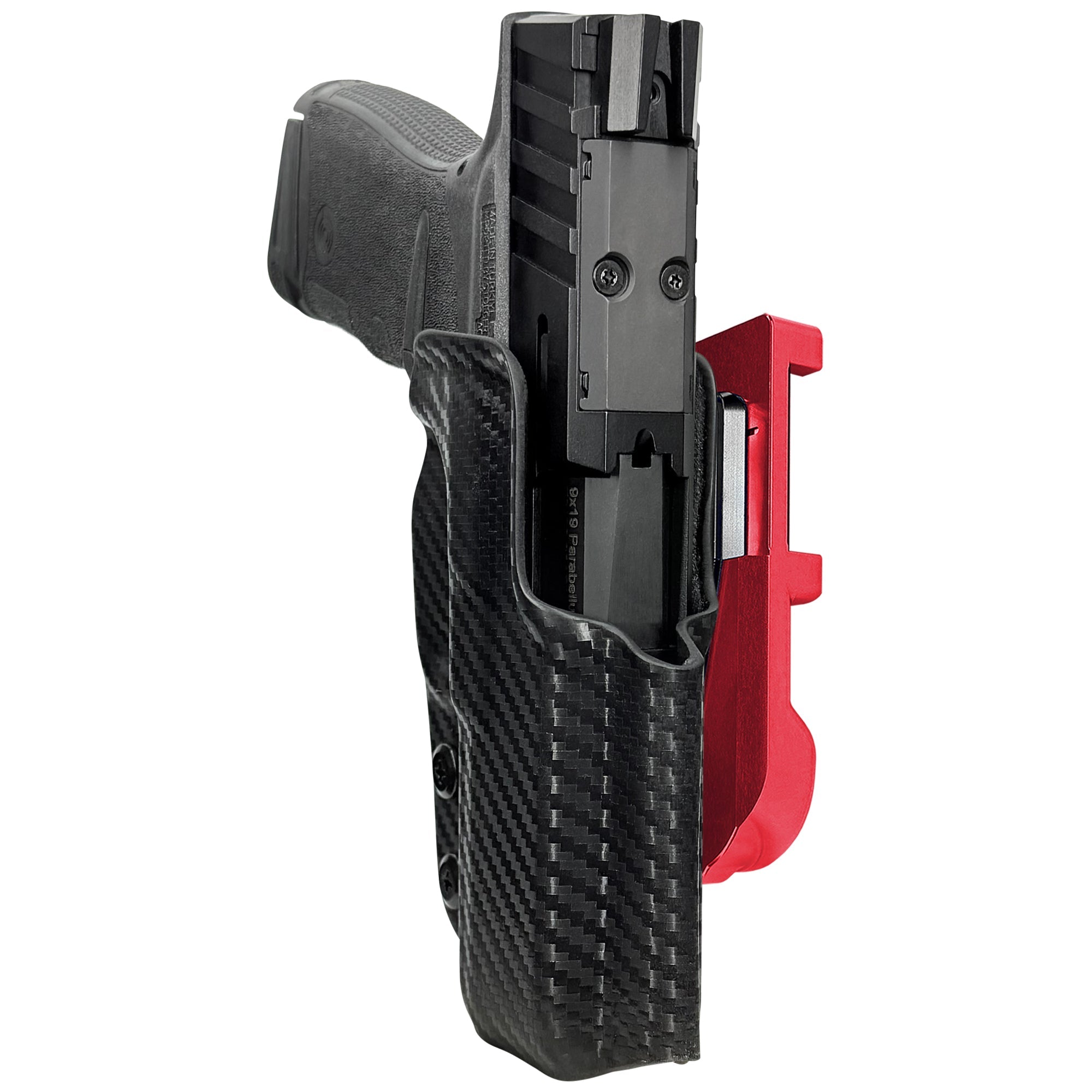 Stoeger STR-9 ThinLine IDPA Quick Mount Holster with Red Belt Attachment, Carbon Fiber Holster Shell