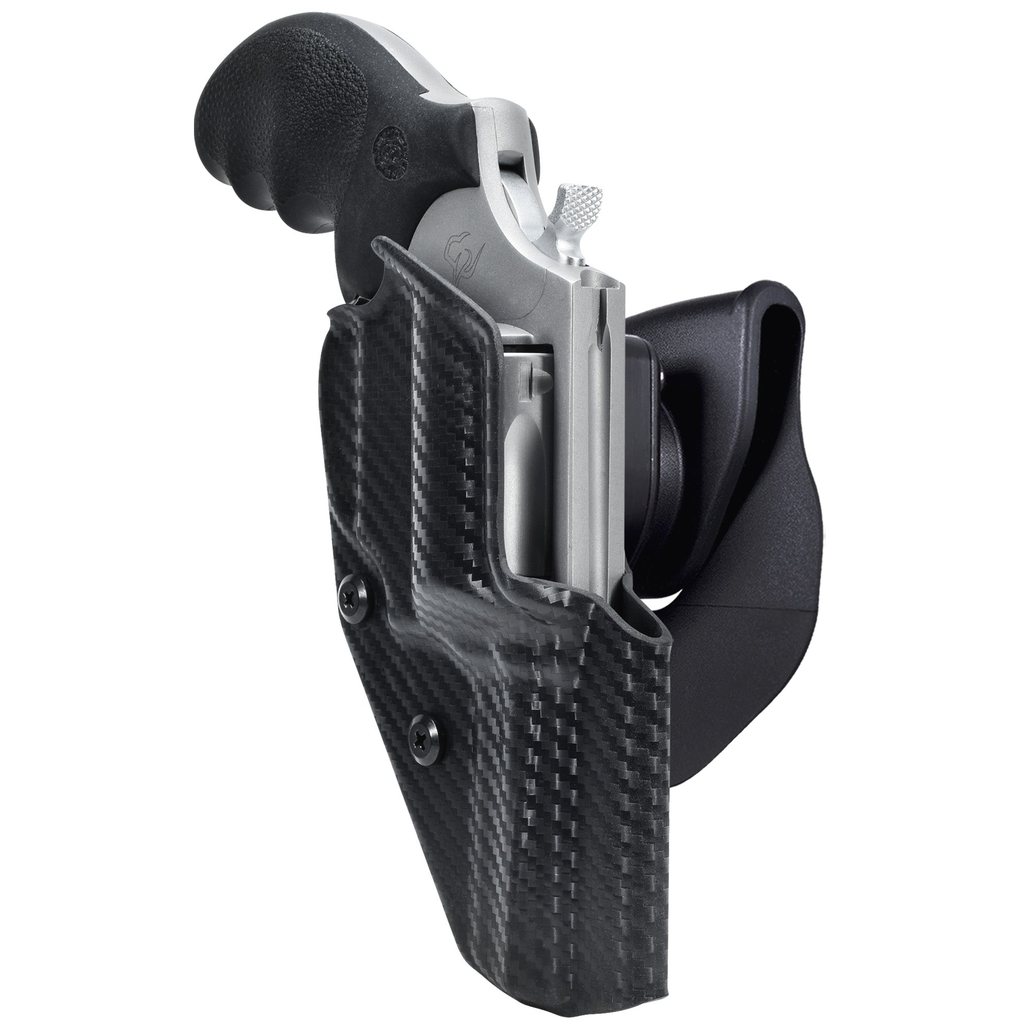 Taurus Defender 605 OWB Quick Release Paddle Holster in Carbon Fiber