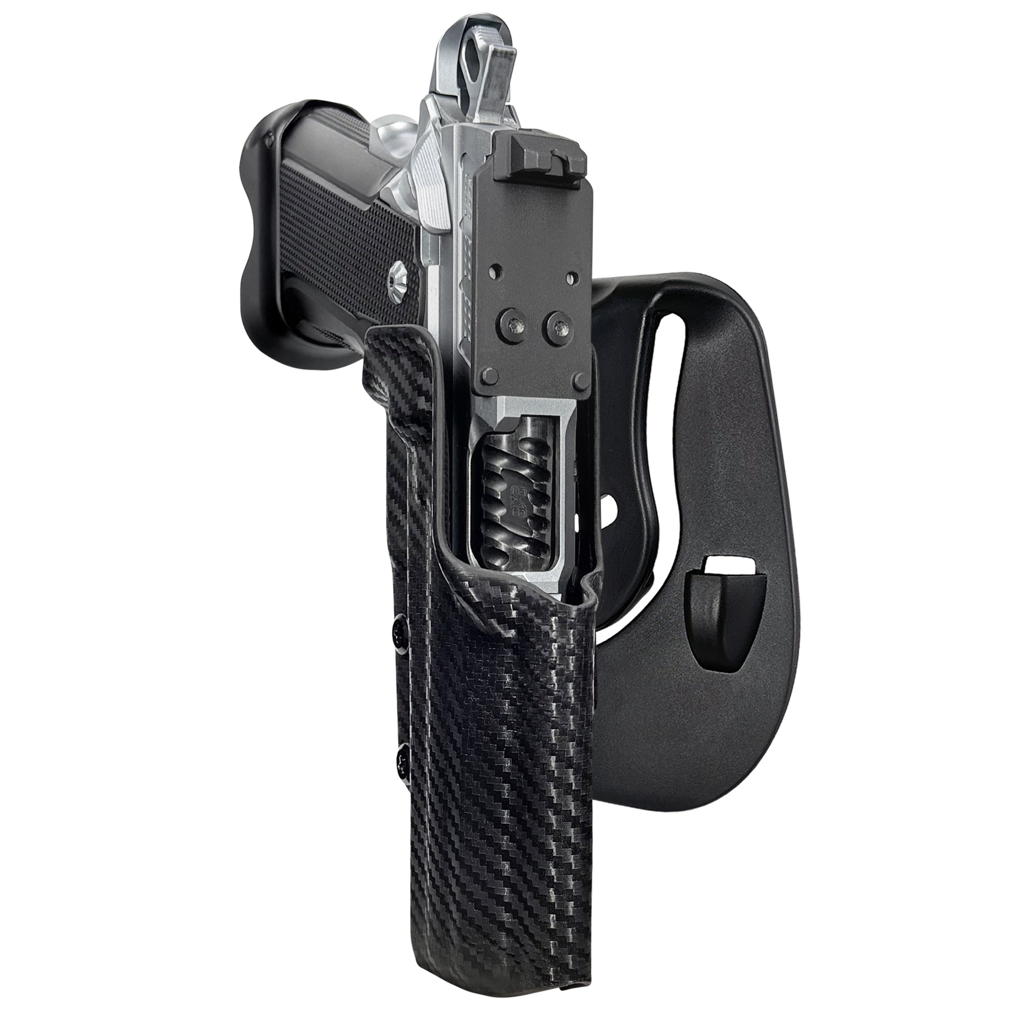 Fusion Firearms XP Comp OWB Paddle Holster in Carbon Fiber