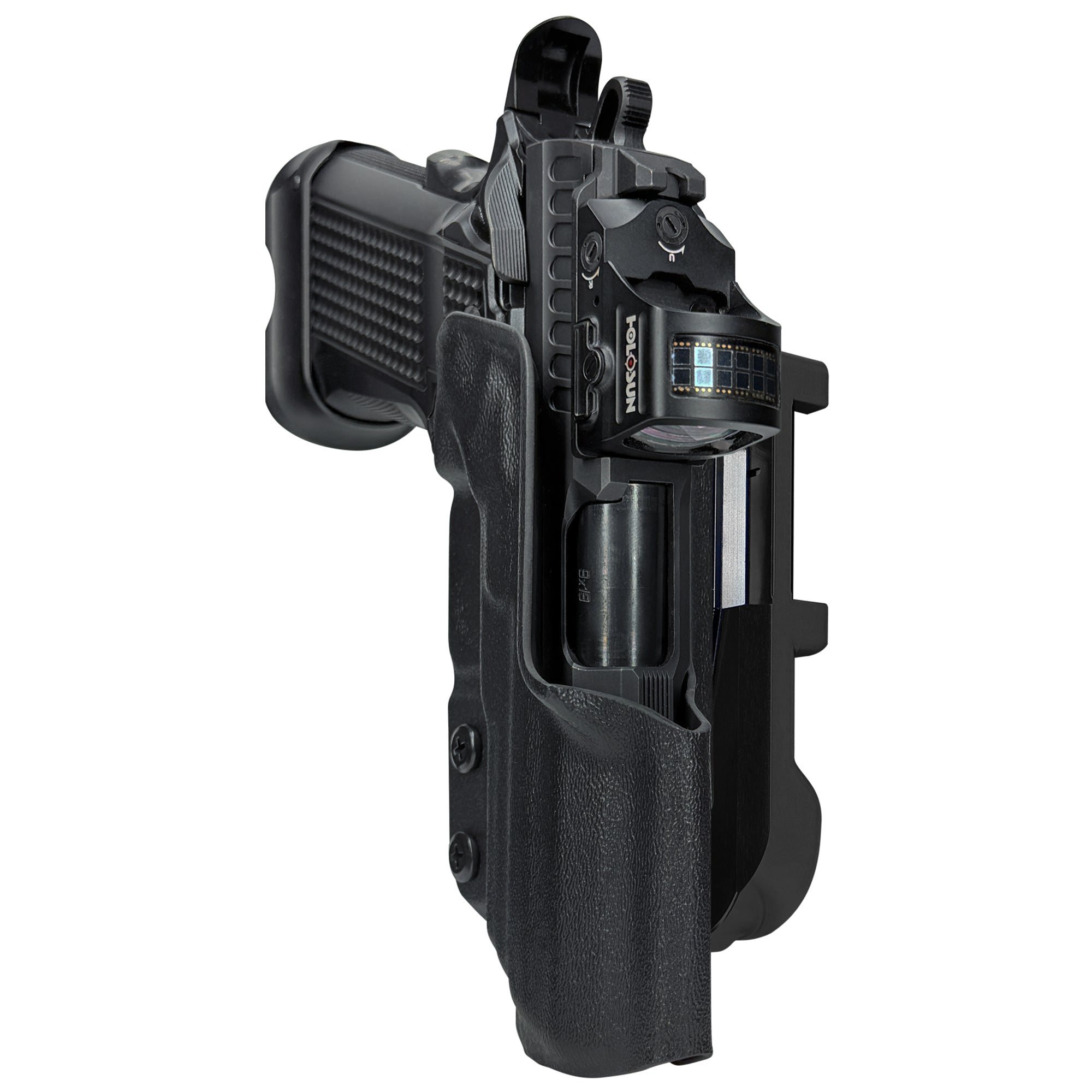Fusion Firearms XP Pro IDPA Quick Mount Holster with Black Belt Attachment, Black Holster Shell