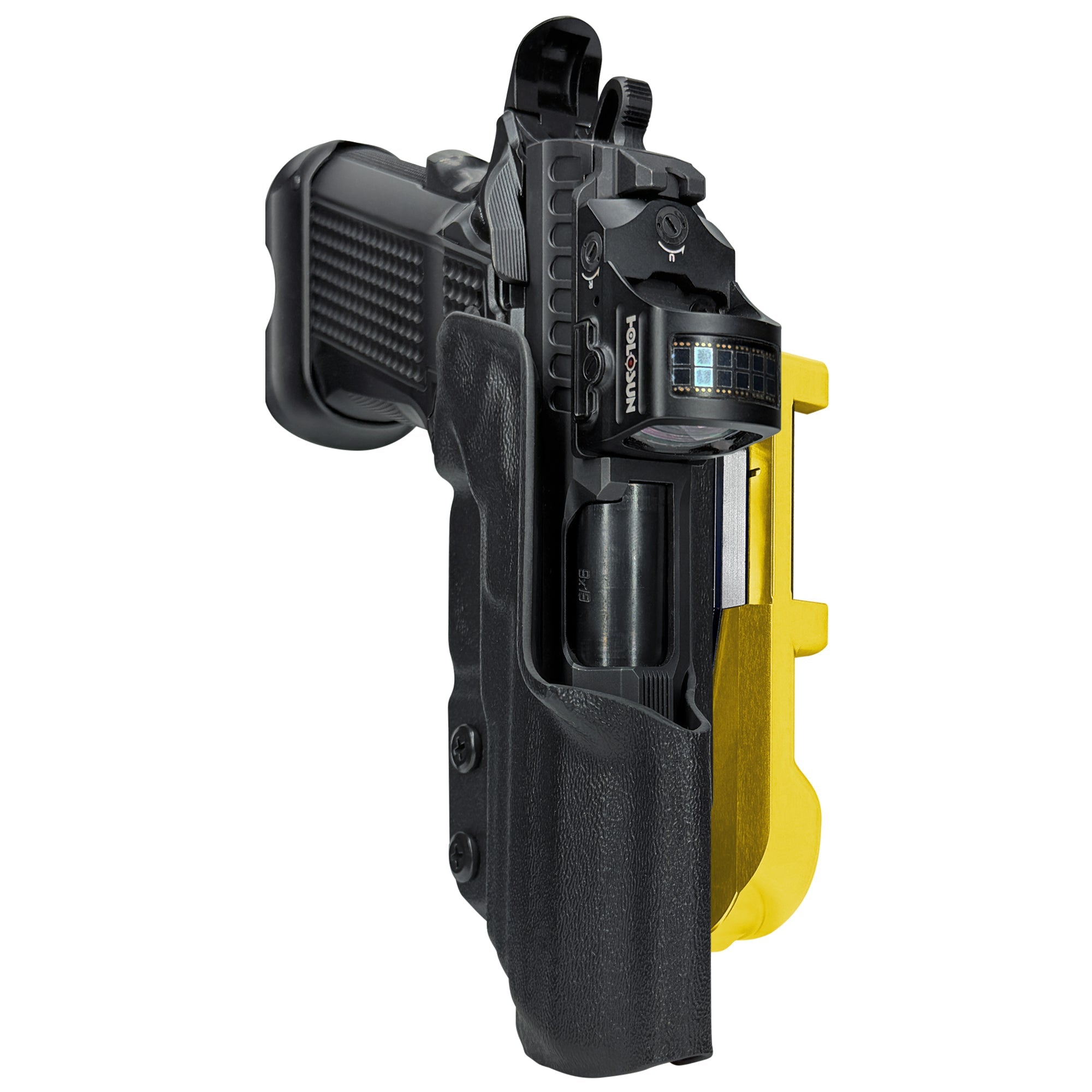 Fusion Firearms XP Pro IDPA Quick Mount Holster with 24K Gold Belt Attachment, Black Holster Shell