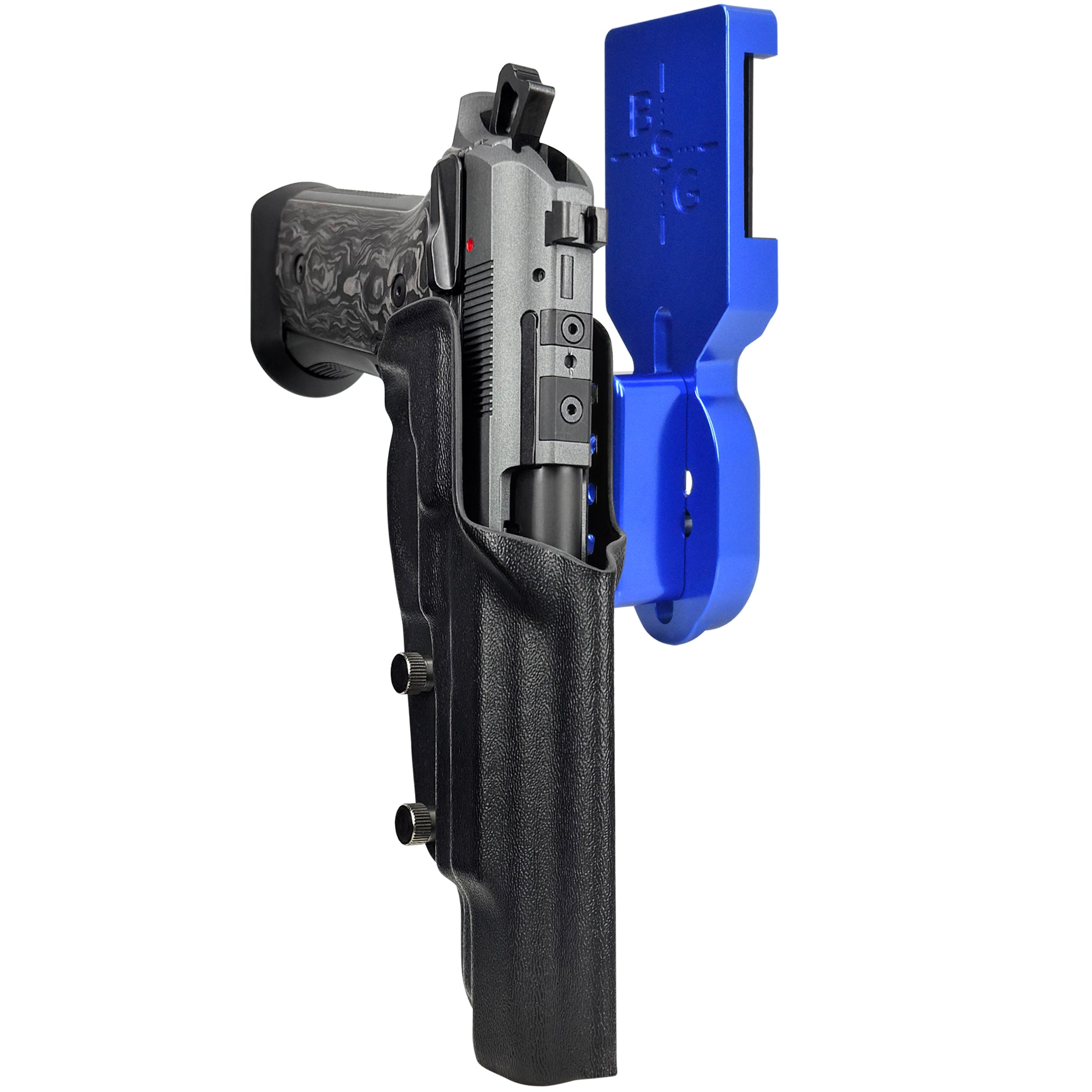 Beretta 92XI SAO Gara/Corsa Pro Heavy Duty Competition Holster in Blue / Black