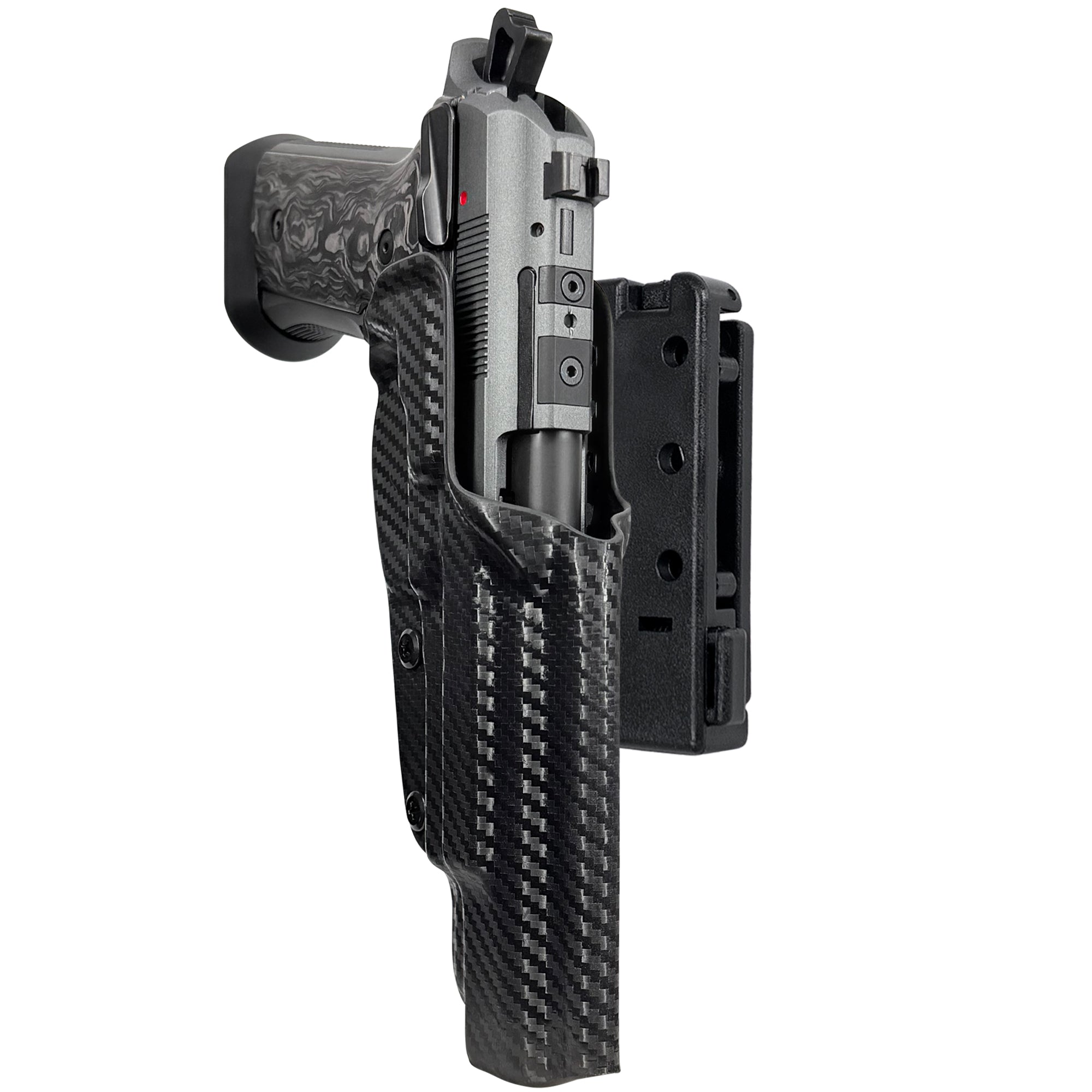 Beretta 92XI SAO Gara/Corsa Pro IDPA Competition Holster in Carbon Fiber