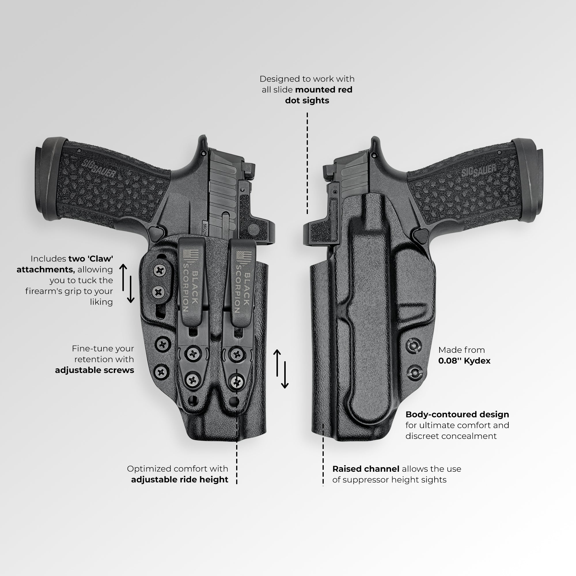 AIWB Dual Clip X Holster Product Highlight 3