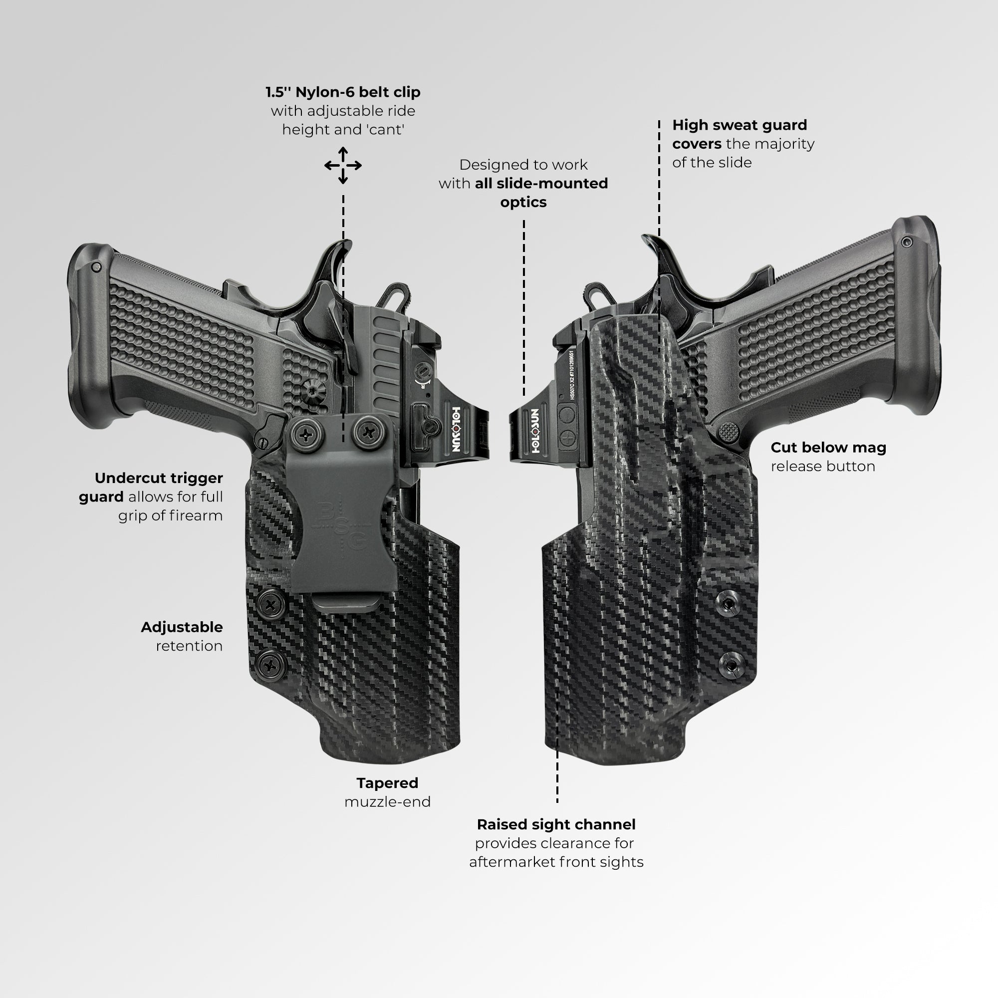 IWB Sweat Guard Holster for Bul Armory AXE FS Hatchet