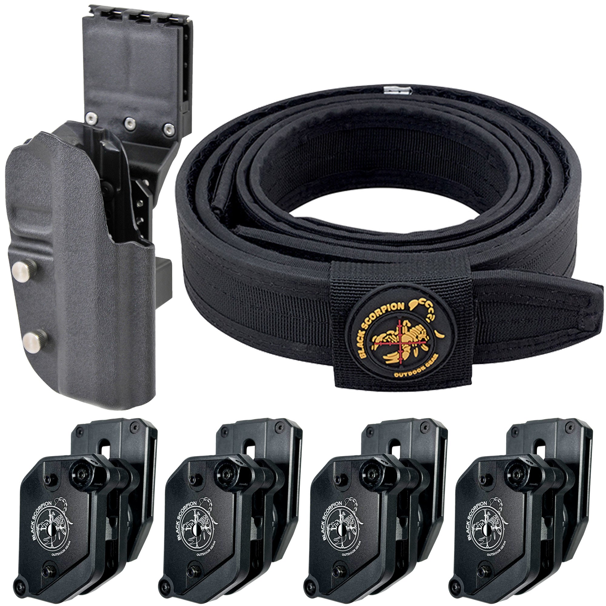 Walther PDP 4.5'' w/ Streamlight TLR-1 HL Pro Competition Rig with Holster, Belt, and 4 Magazine Pouches, Black
