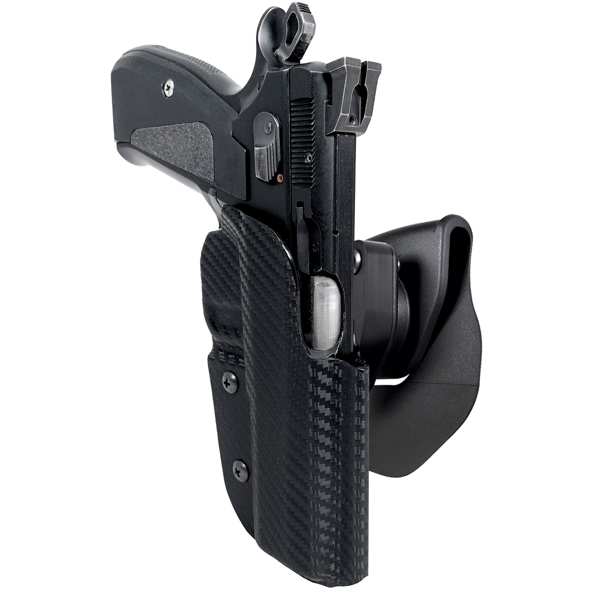 OWB Quick Release Paddle Holster in Carbon Fiber