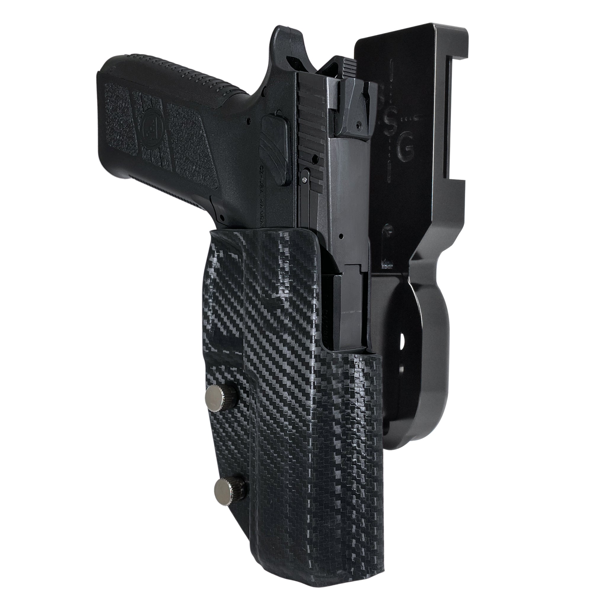 Black Scorpion Pro Heavy Duty Holster For 2011 W/ Full Dust Cover - USPSA Competition, Right Hand, Kydex