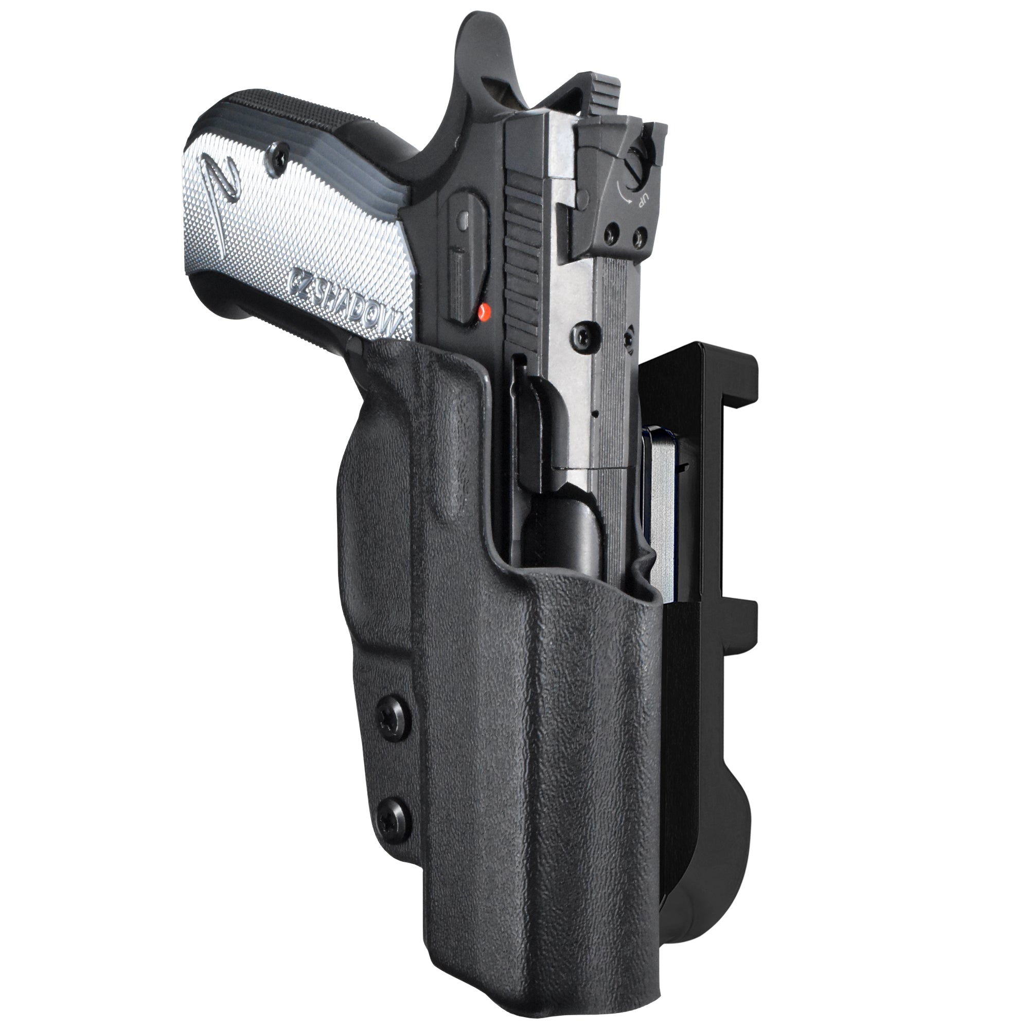 CZ Shadow 2 Compact IDPA Quick Mount Holster with Black Belt Attachment, Black Holster Shell