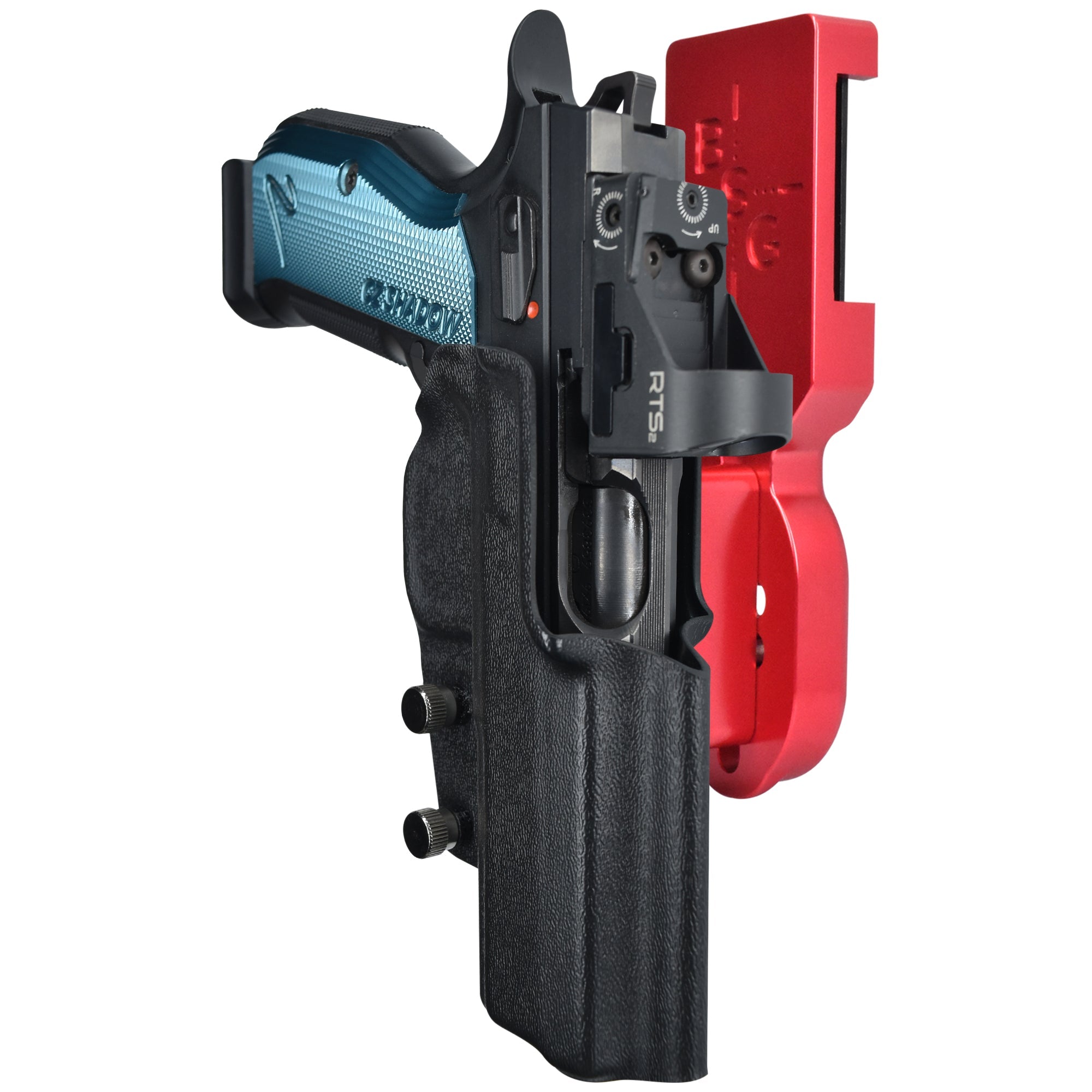CZ Shadow 2 w/ TEvo Sports Thumb Rest Pro Heavy Duty Competition Holster