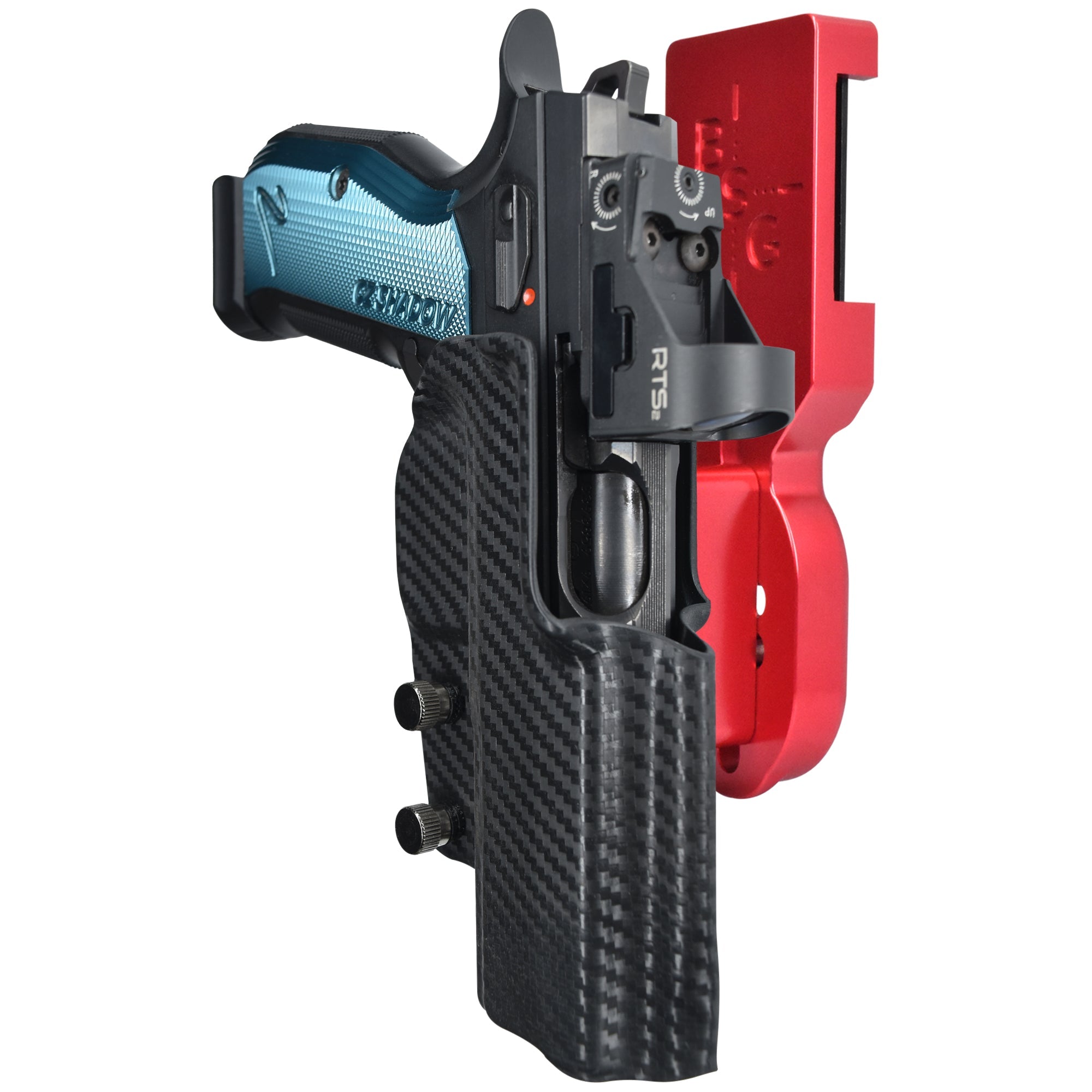 CZ Shadow 2 w/ TEvo Sports Thumb Rest Pro Heavy Duty Competition Holster