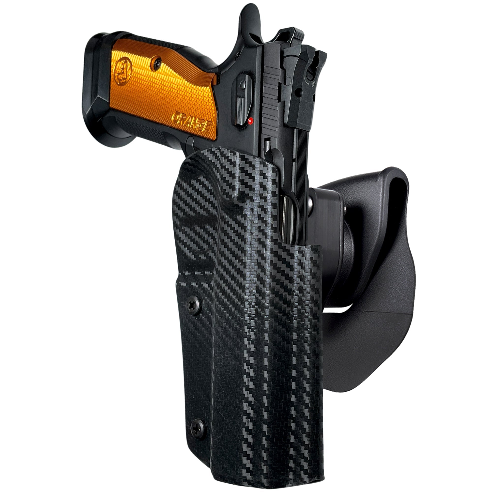 OWB Quick Release Paddle Holster in Carbon Fiber