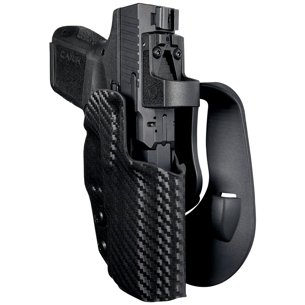 Holster USPSA, IPSC & 3GUN OWB. Pro Competition - Escorpión Negro, GL34 Carbon Fiber, Fibra De Carbono
