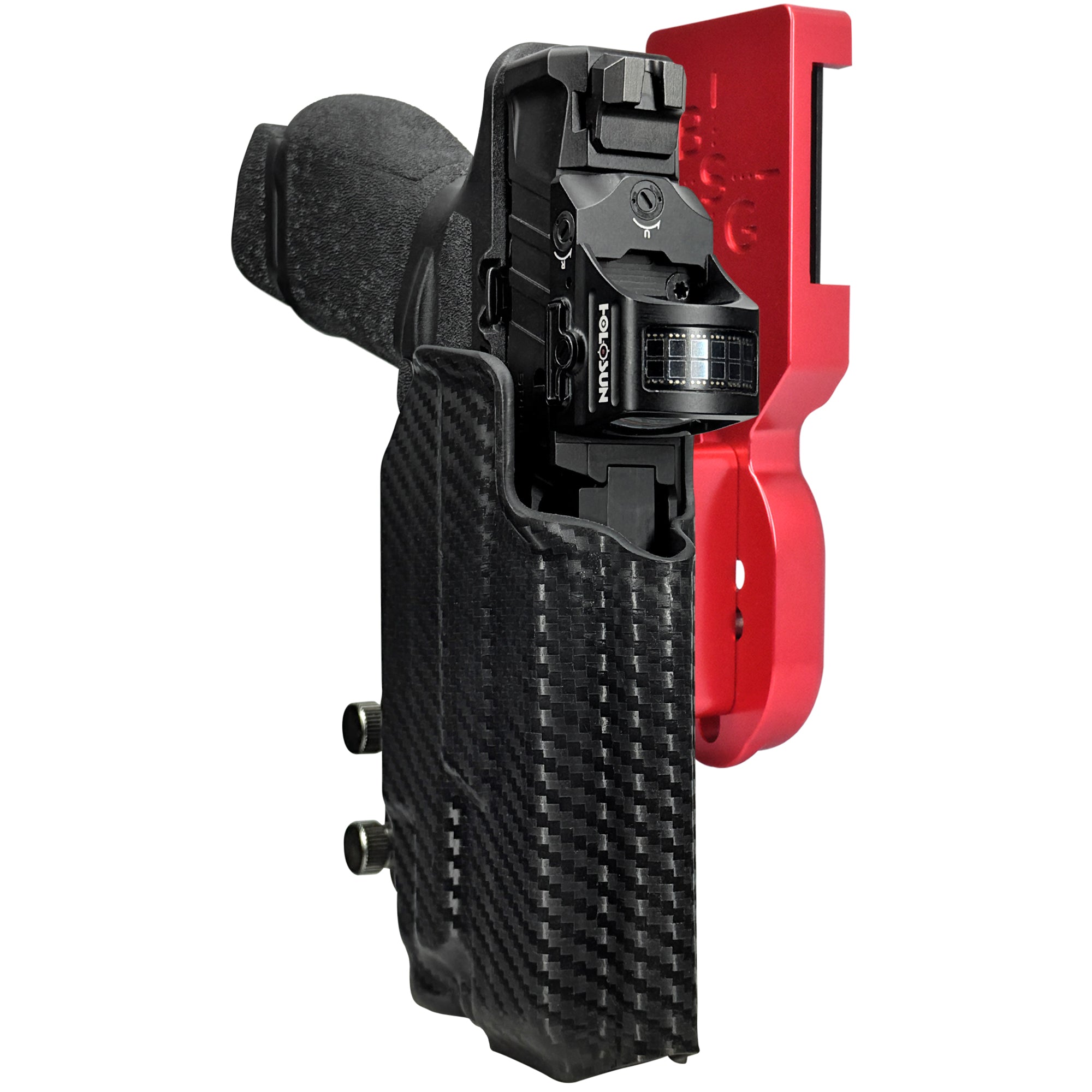 SA Echelon 4.0C TLR-7X Pro Heavy Duty Competition Holster in Red / Carbon Fiber