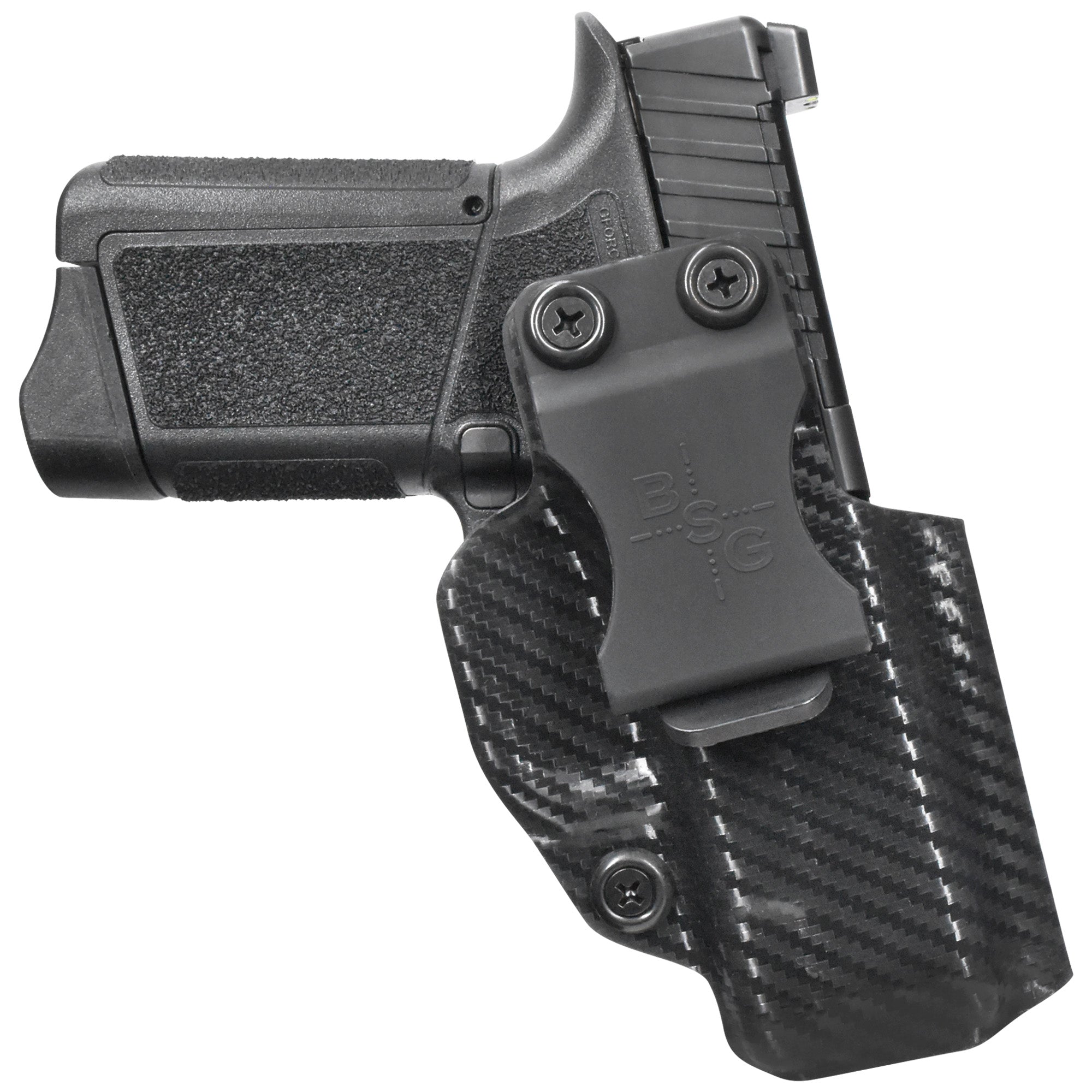 GForce Arms GF9 Rapture IWB Sweat Guard Holster in Carbon Fiber - Front