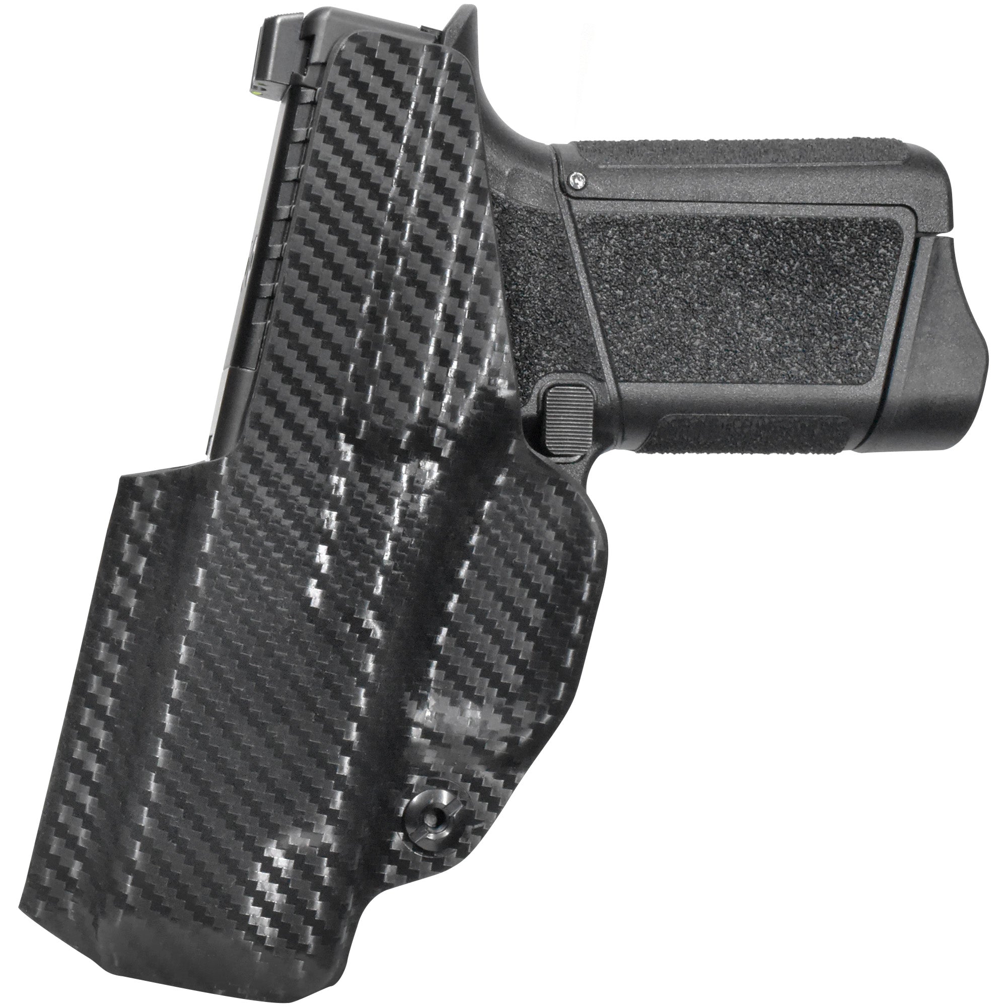 GForce Arms GF9 Rapture IWB Sweat Guard Holster in Carbon Fiber - Rear