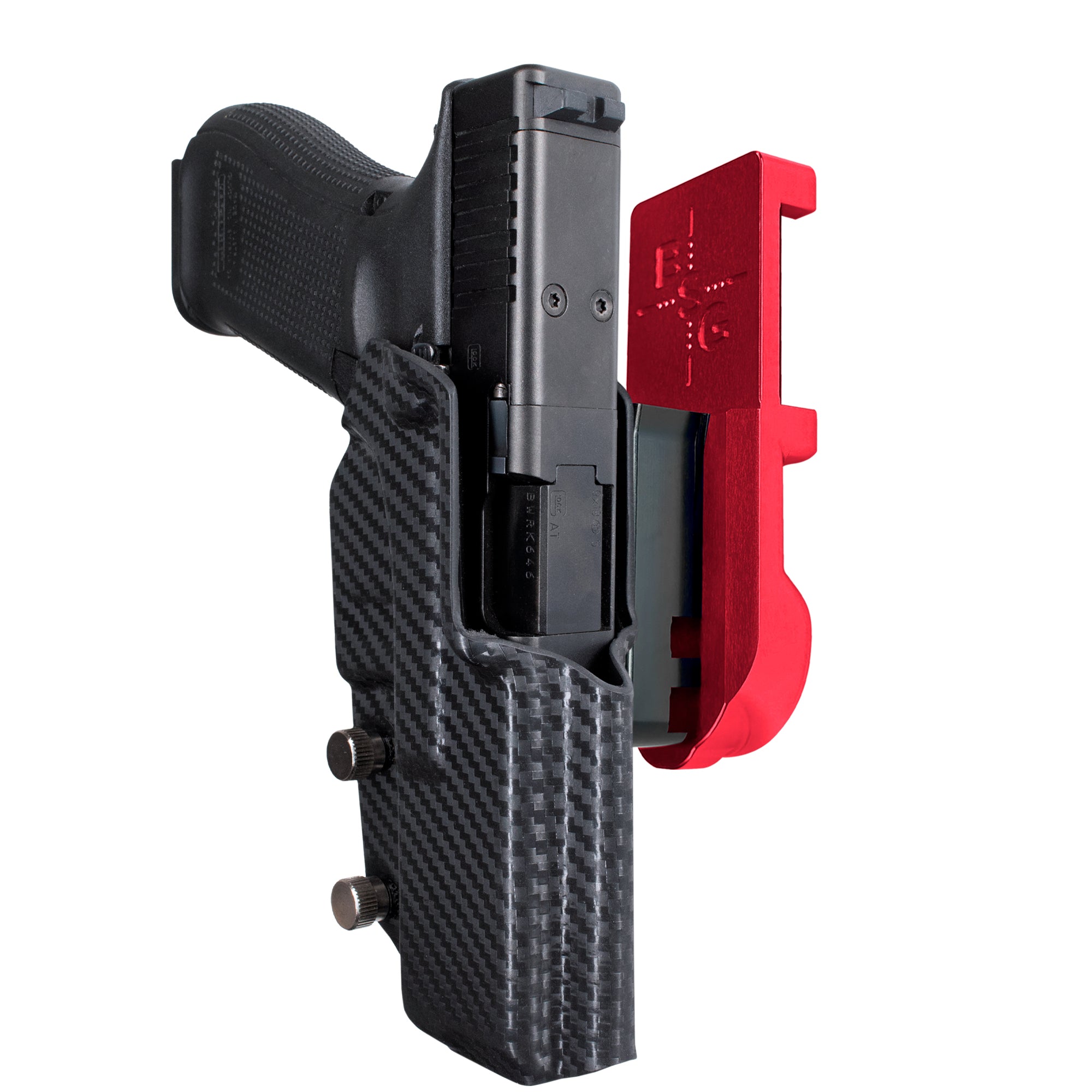 Competition Ready: Black Scorpion Gear Pro Heavy Duty OWB Holster For Glock 17 & 22 (All Generations) – Right Hand, Kydex