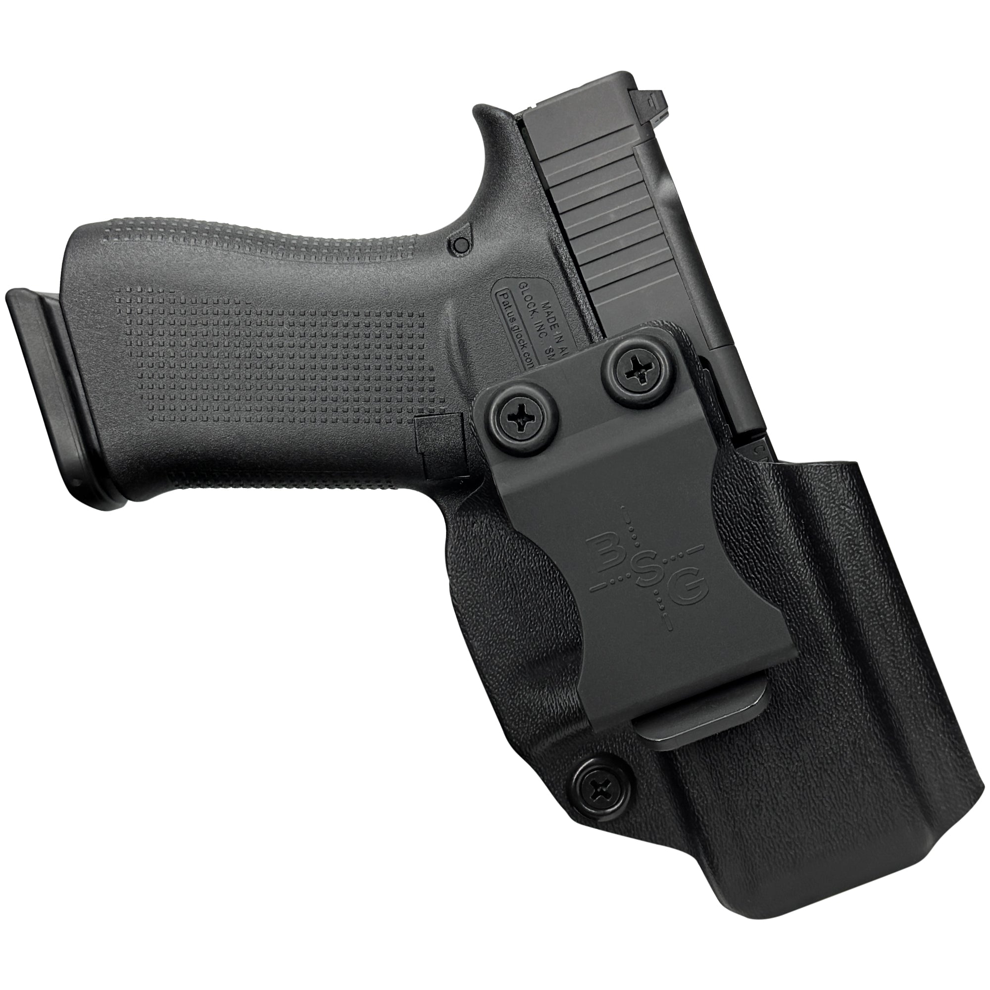 G43X MOS w Align Tactical Inside the Waistband Holster in Black - Front