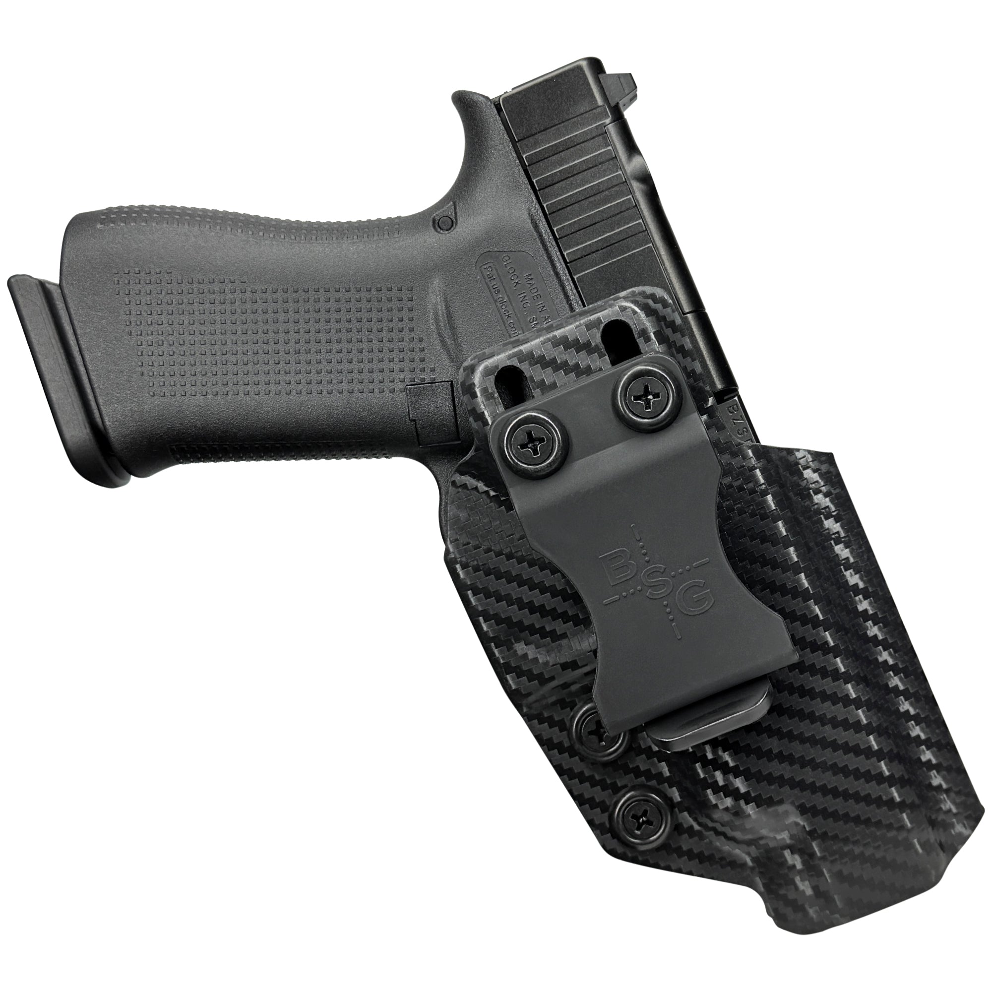 Glock 48 MOS Align Tactical Inside the Waistband Holster in Carbon Fiber - Front