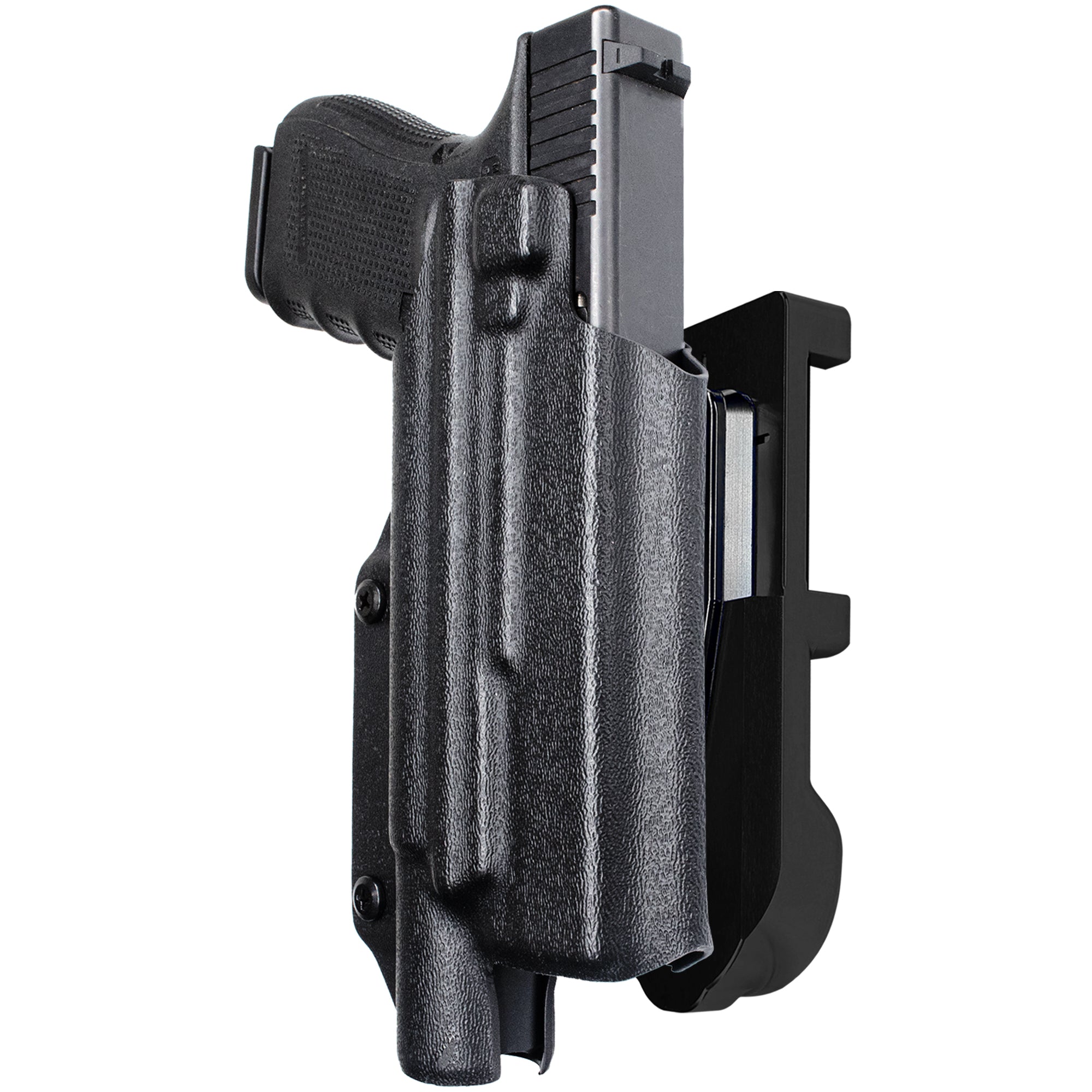 Glock 17 w/ X300U-A IDPA Quick Mount Holster with Black Belt Attachment, Black Holster Shell