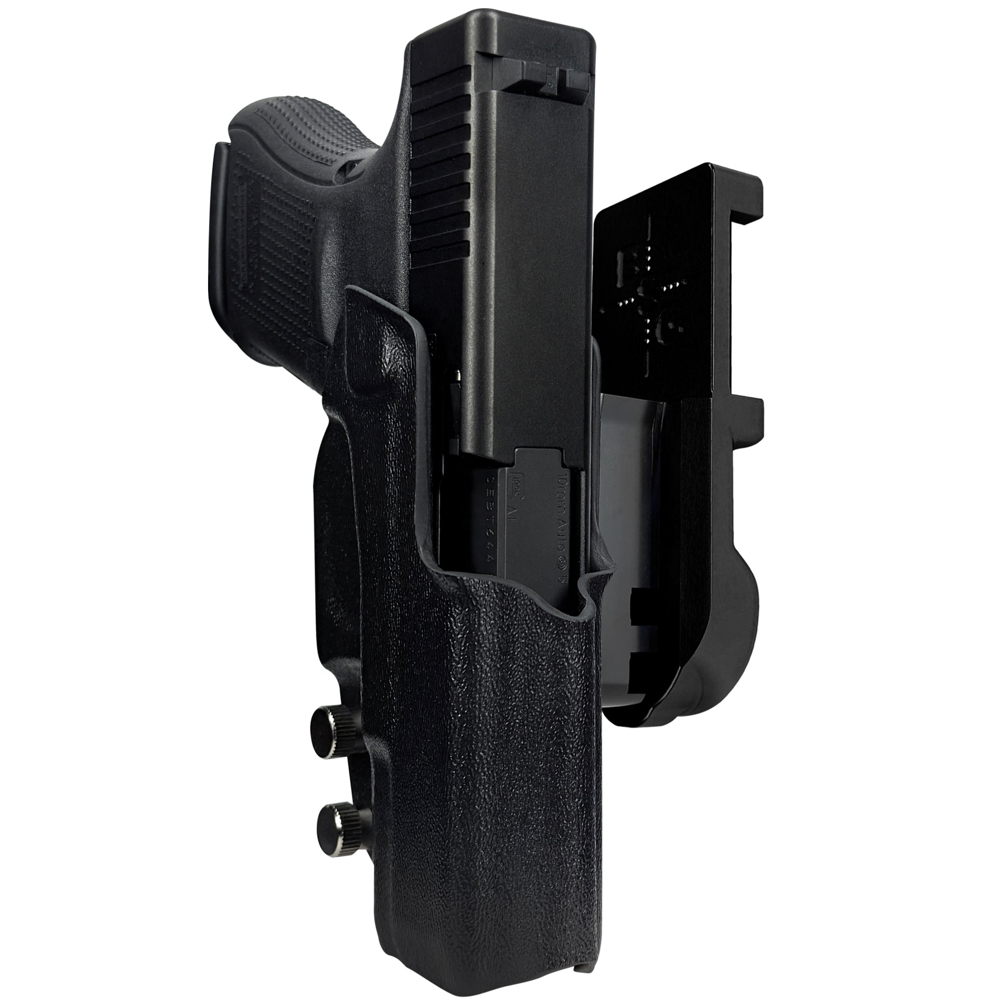 Glock 29 Gen 5 IPSC/USPA Quick Mount Holster with Black Belt Attachment, Black Holster Shell