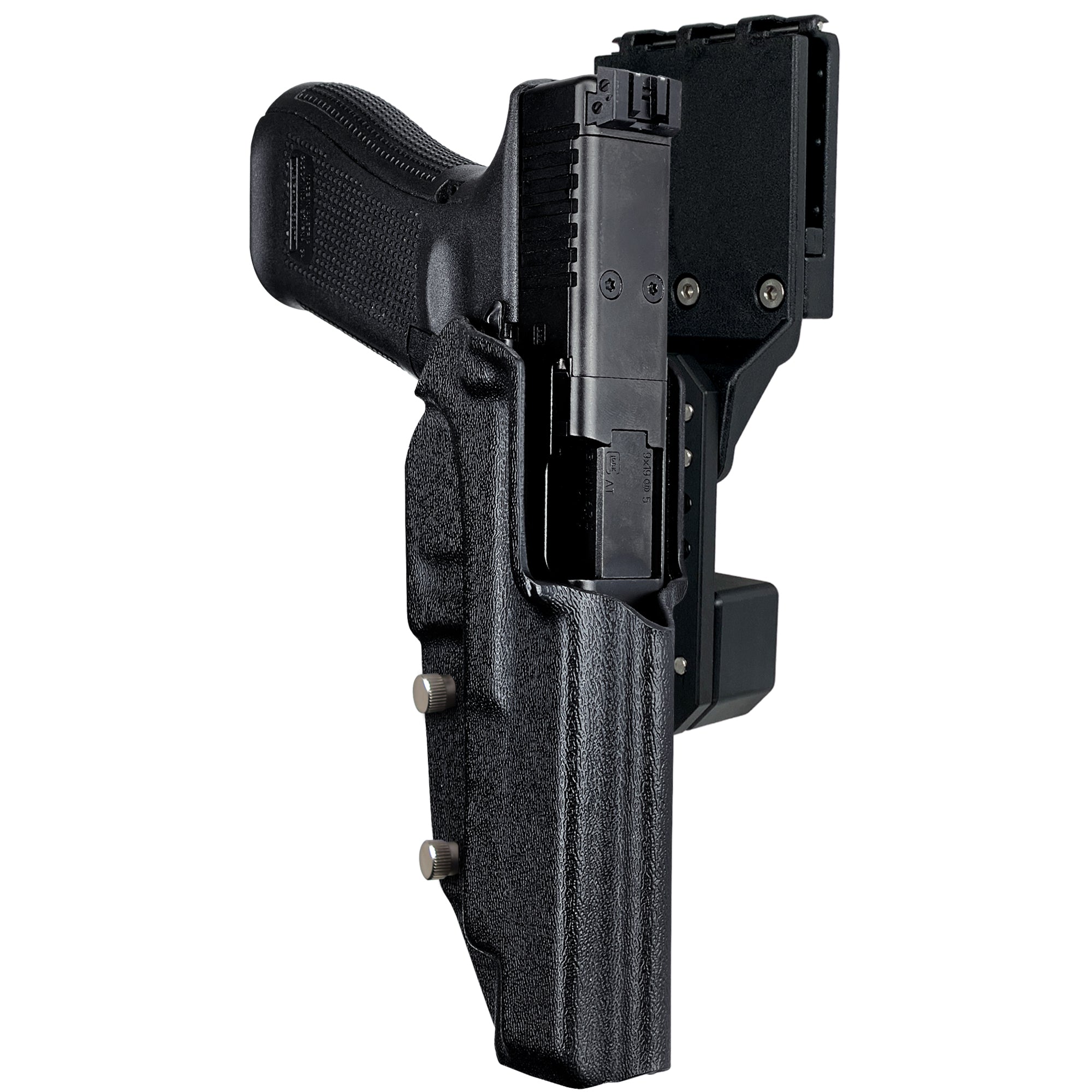 Glock 34 w/ Align Tactical Thumb Rest Pro Competition Holster in Black