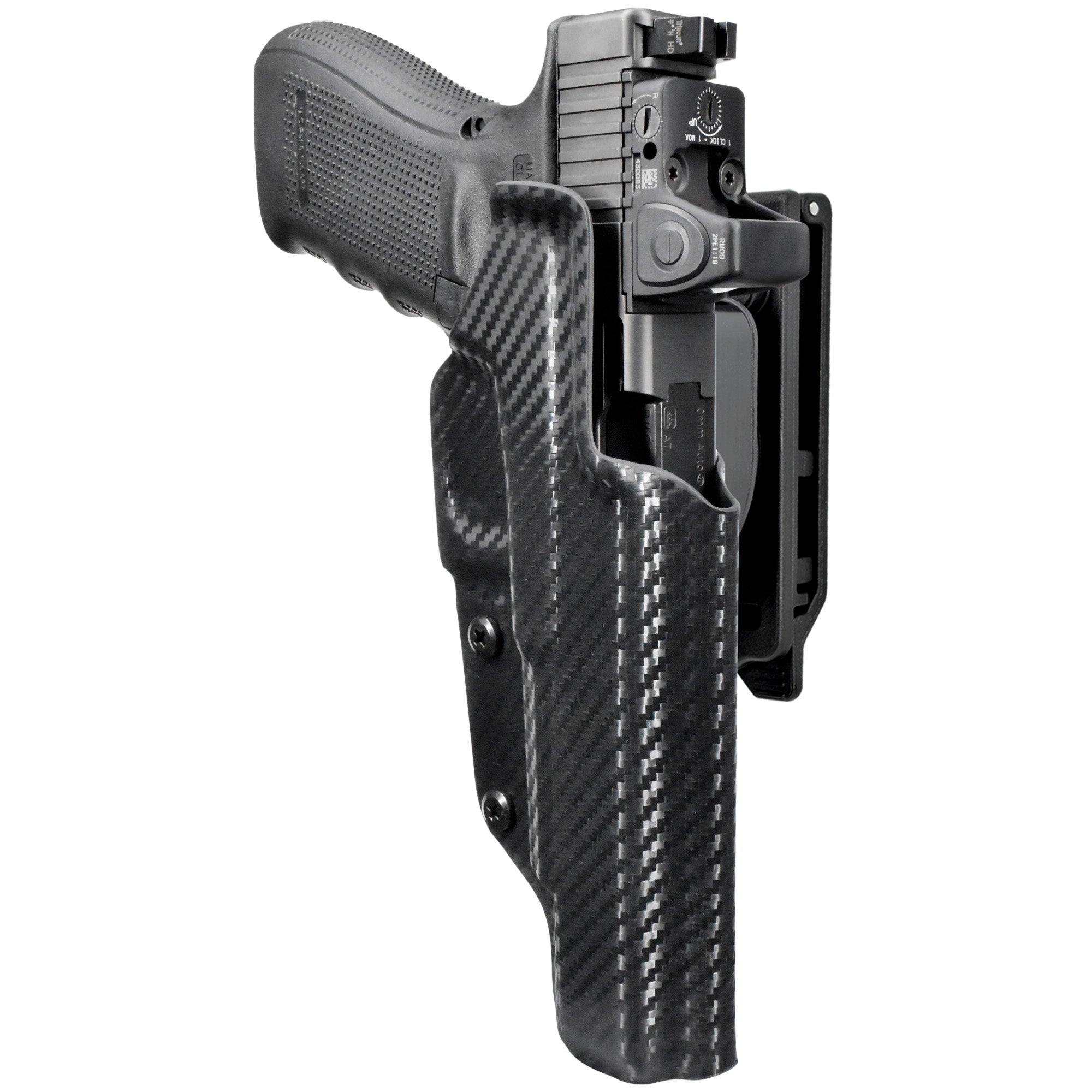 OWB Quick Release IDPA Holster in Carbon Fiber