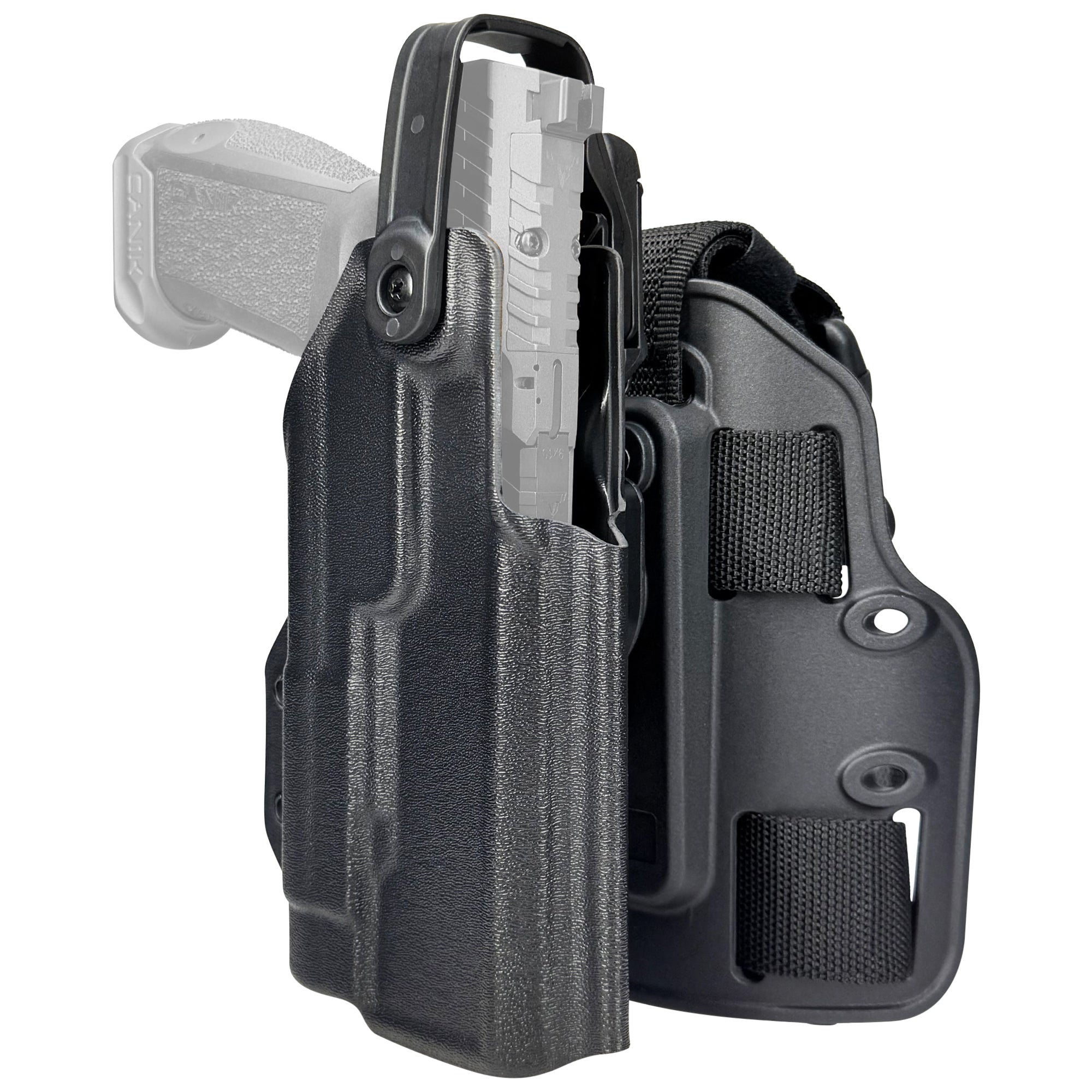 CZ P-09 C w/ Streamlight TLR-1 HLX Level II Tactical Drop Leg Holster in Black