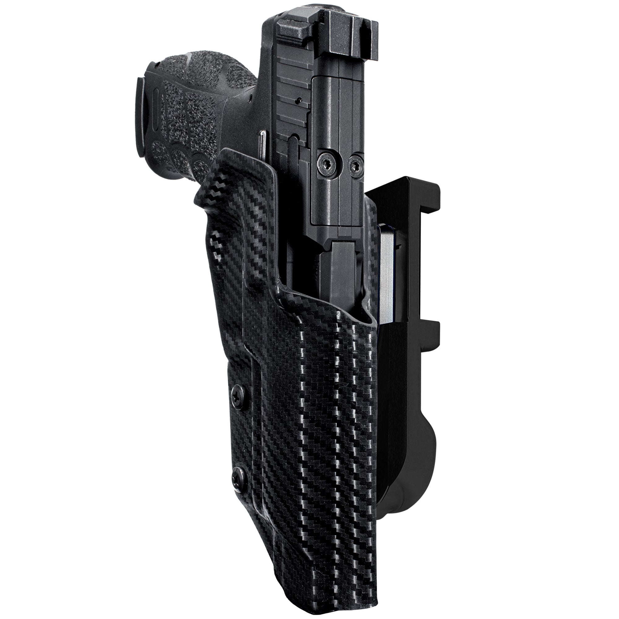 Heckler & Koch VP9L IDPA Quick Mount Holster with Black Belt Attachment, Carbon Fiber Holster Shell
