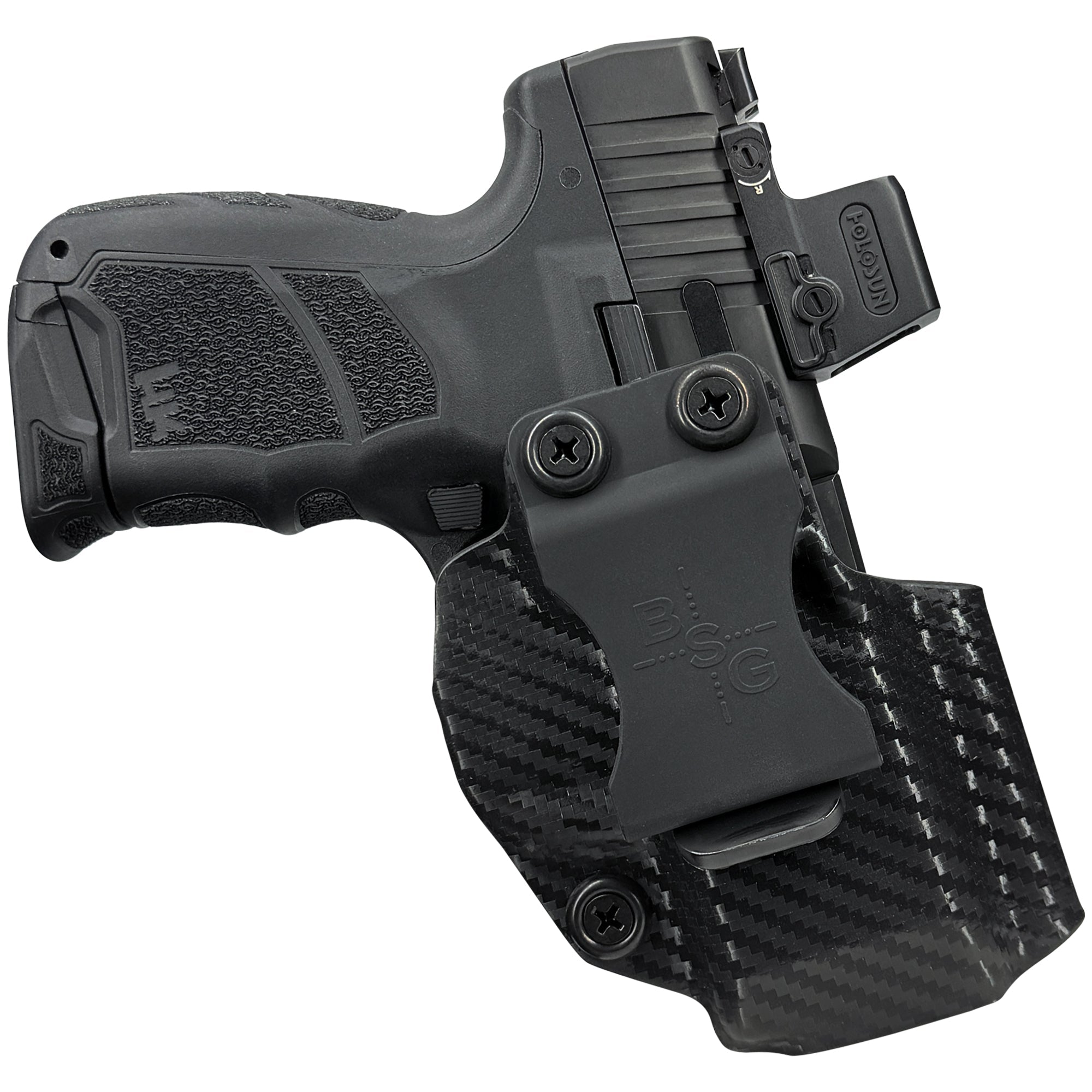 H&K CC9 Inside the Waistband Holster in Carbon Fiber - Front