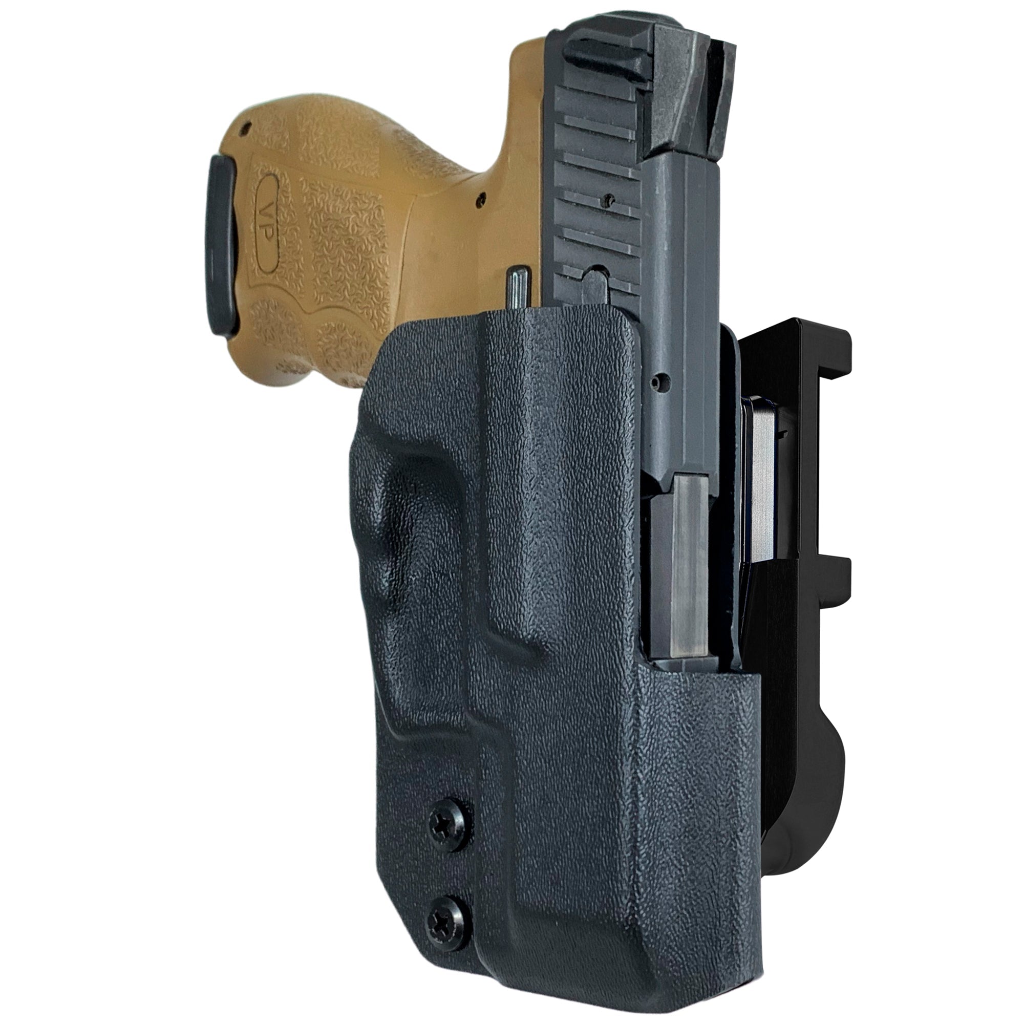 H&K VP9SK IDPA Quick Mount Holster with Black Belt Attachment, Black Holster Shell