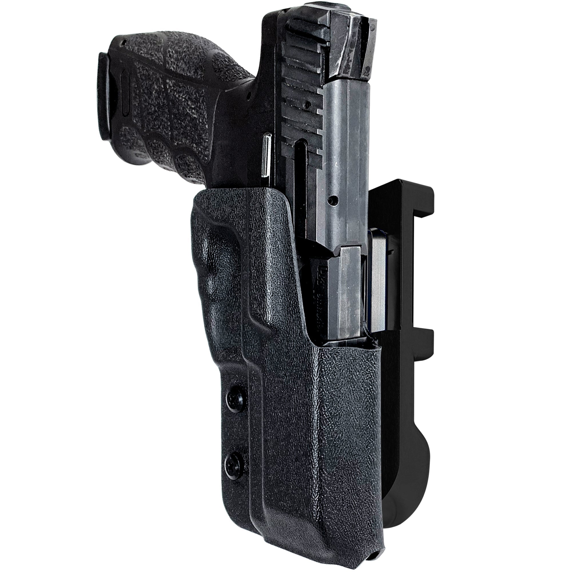 Heckler & Koch VP9 IDPA Quick Mount Holster with Black Belt Attachment, Black Holster Shell