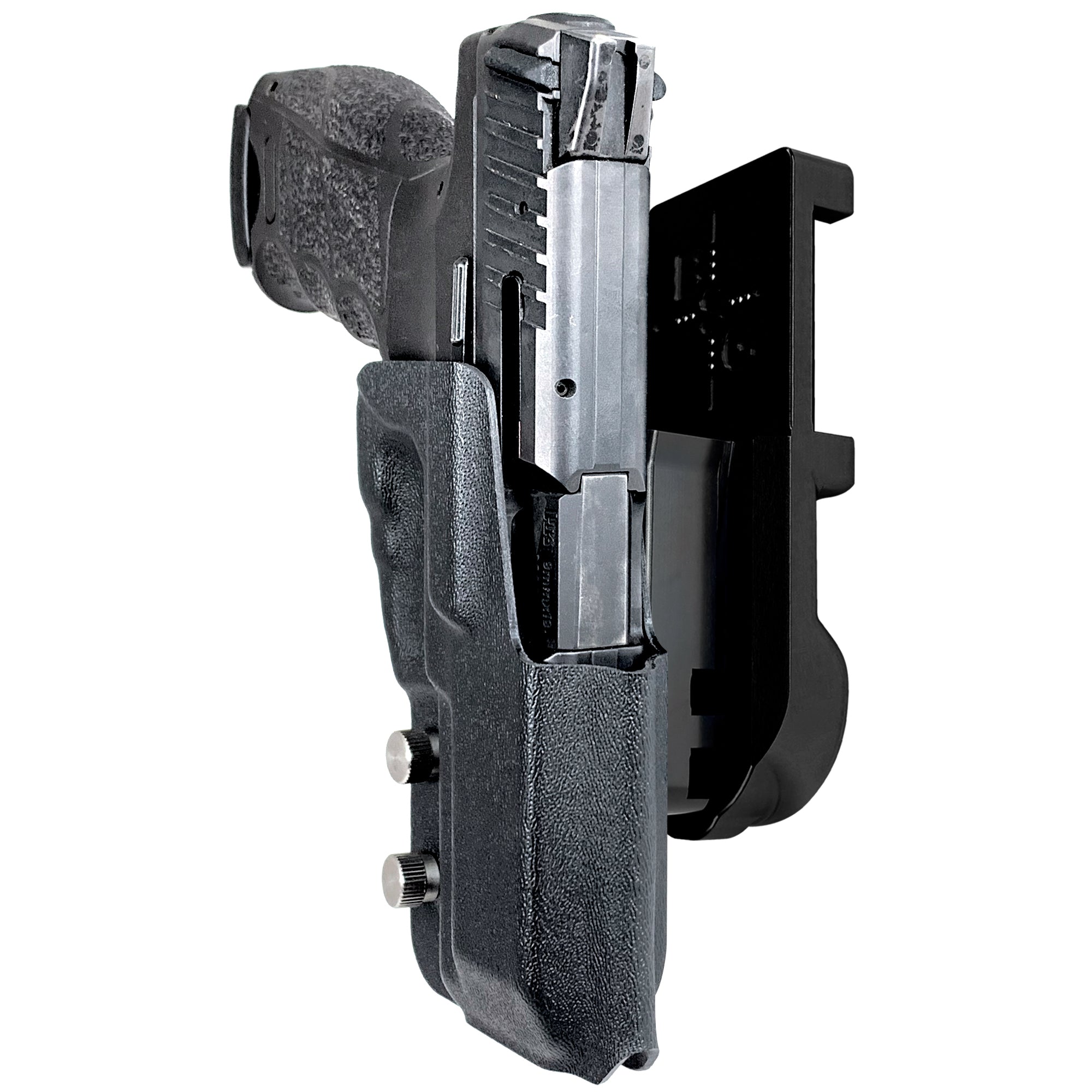 Heckler & Koch VP9 IPSC/USPA Quick Mount Holster with Black Belt Attachment, Black Holster Shell