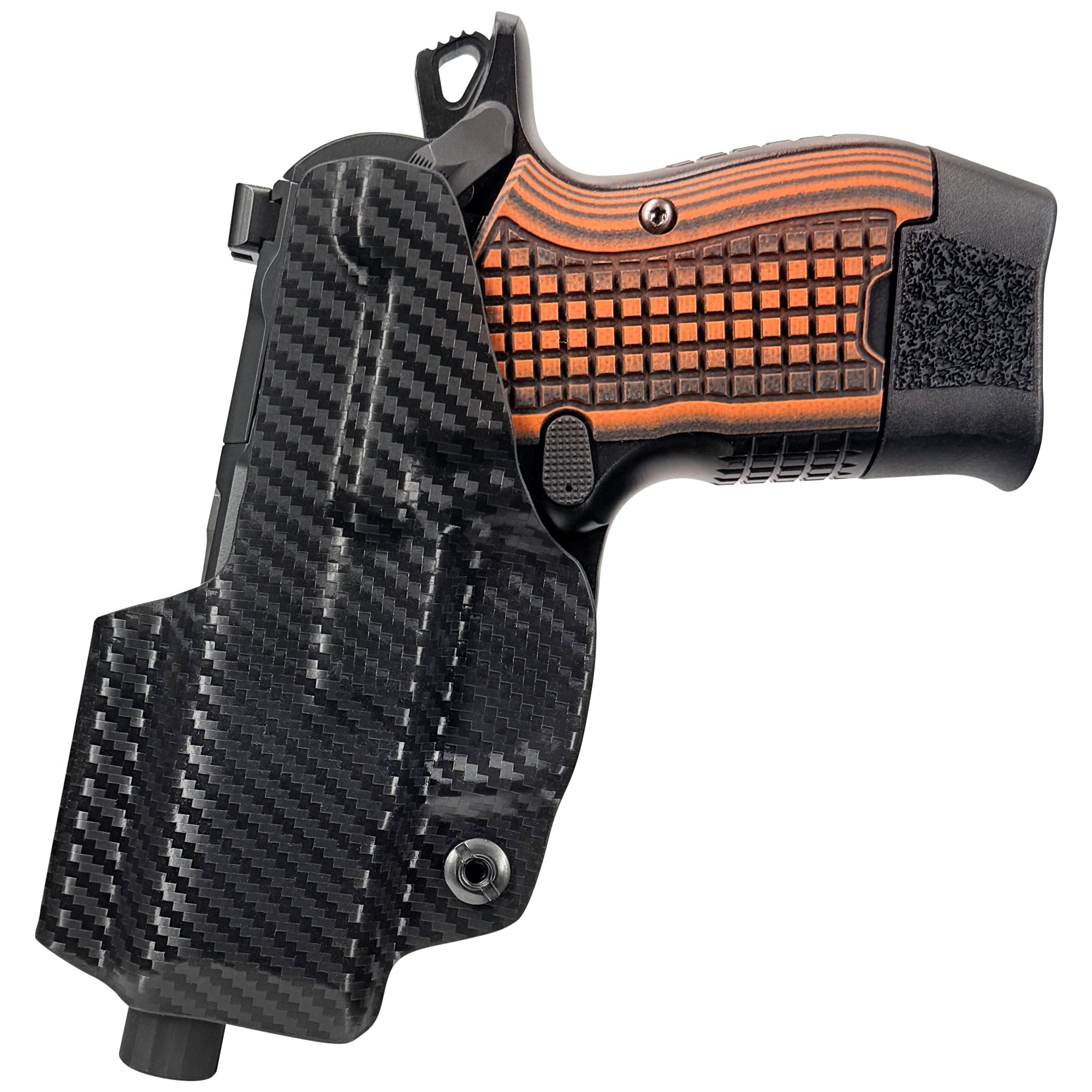 Kimber CDS9 w/ Rail Inside the Waistband Holster in Carbon Fiber - Rear