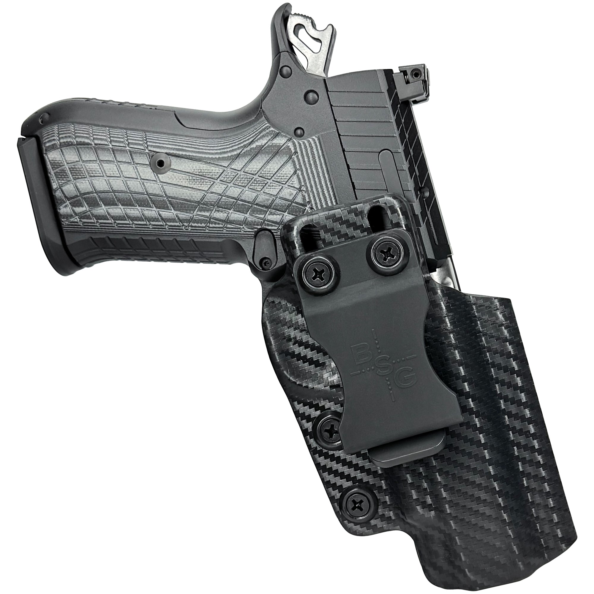 Kimber KDS9c Inside the Waistband Holster in Carbon Fiber - Front