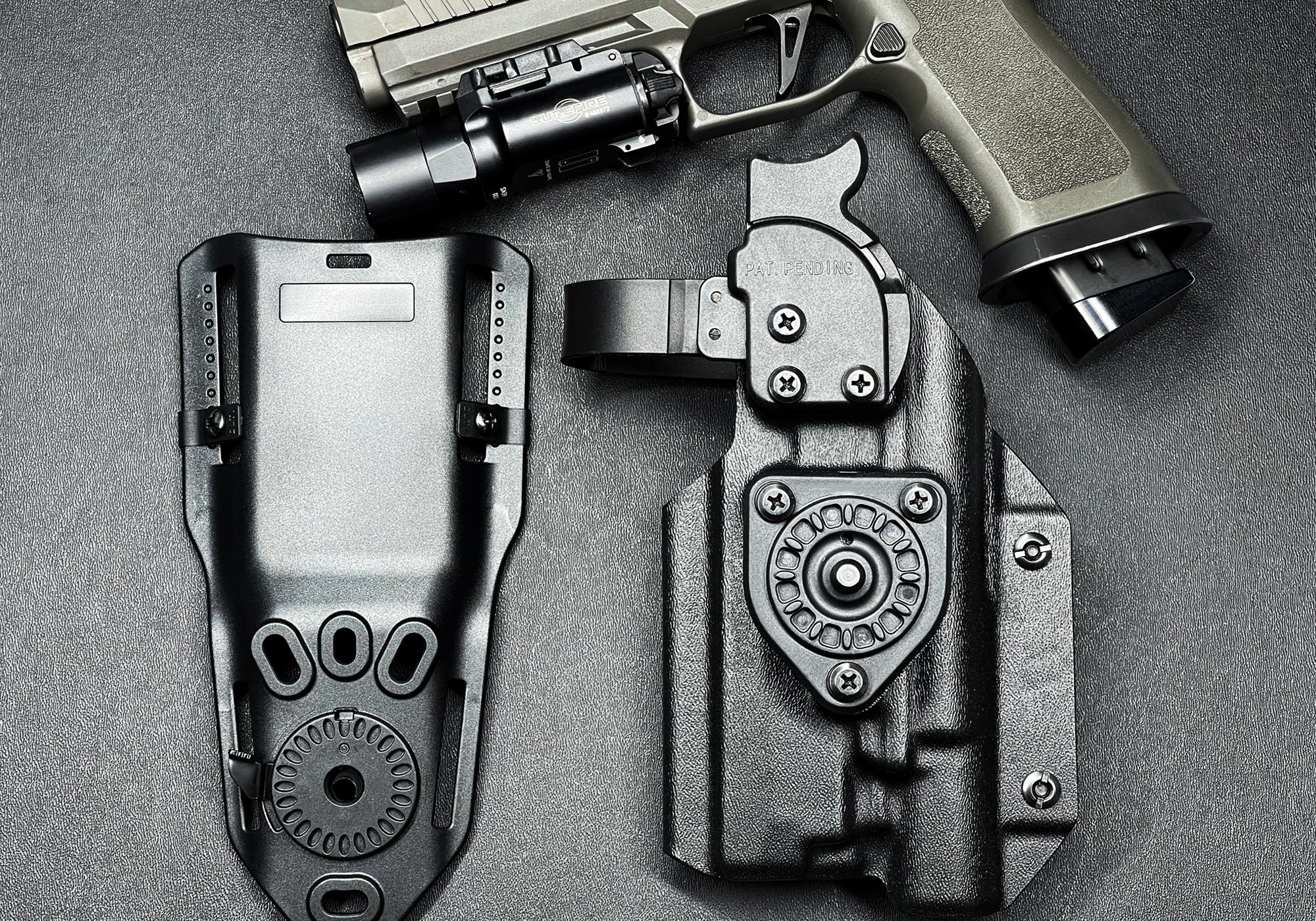 Glock 17, 19, 19X, 22, 31, 44, 45 w/ X300 Duty Drop & Offset Holster