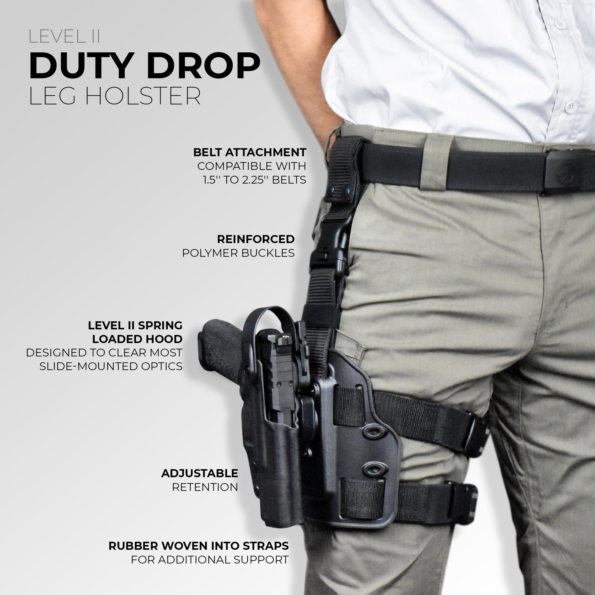 Sig Sauer P320 Full size w/ SureFire X300U-A Level II Quick Release Duty Drop Leg Holster