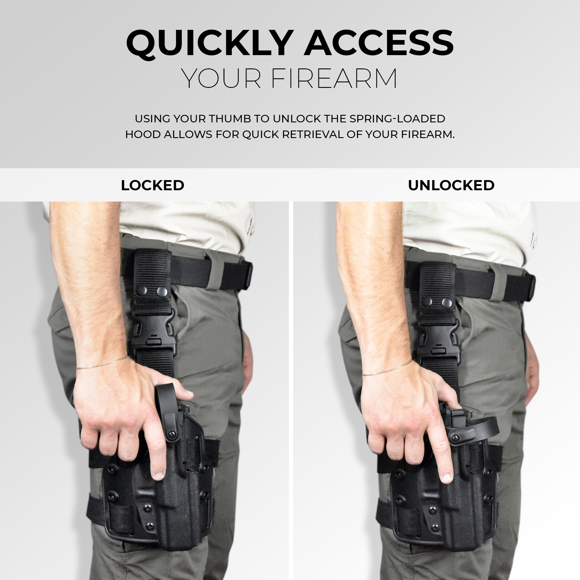 Sig Sauer P320 Full size w/ SureFire X300U-A Level II Quick Release Duty Drop Leg Holster