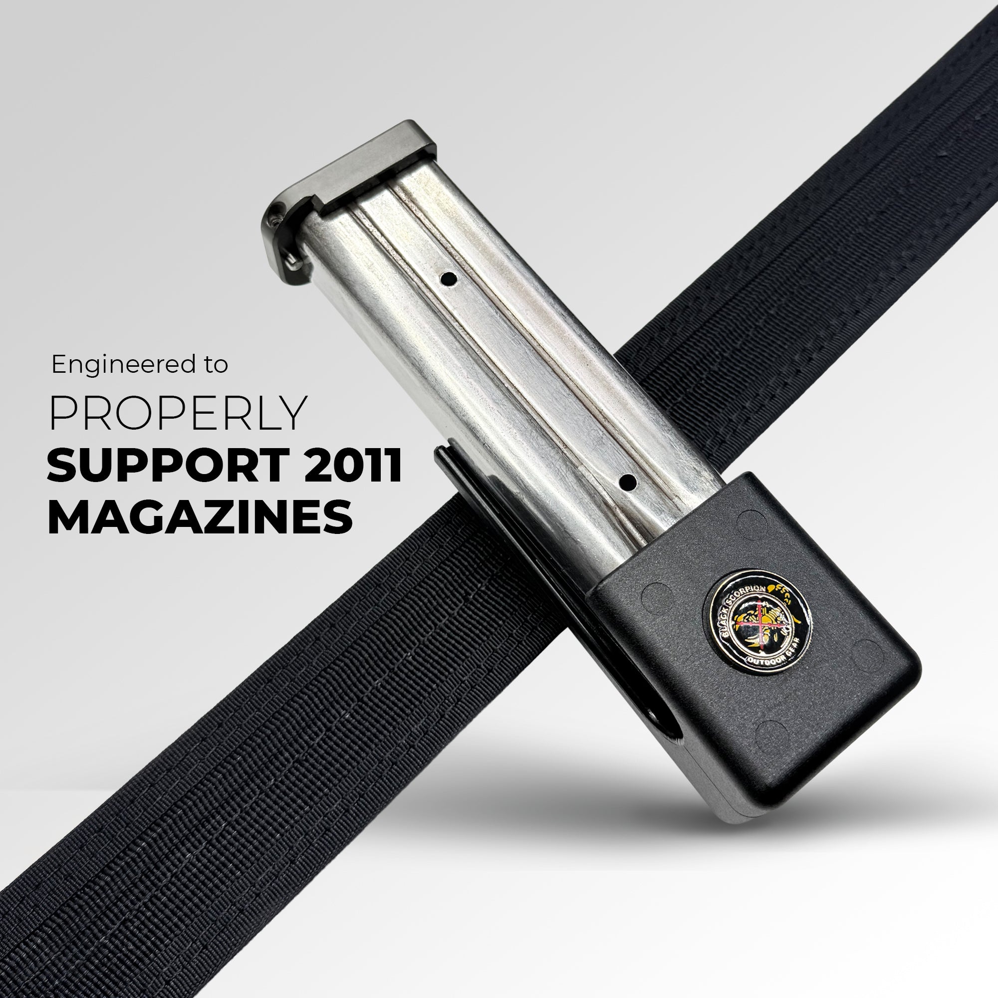 Double Stack Competition Magnetic Magazine Pouch fits 2011 Magazines