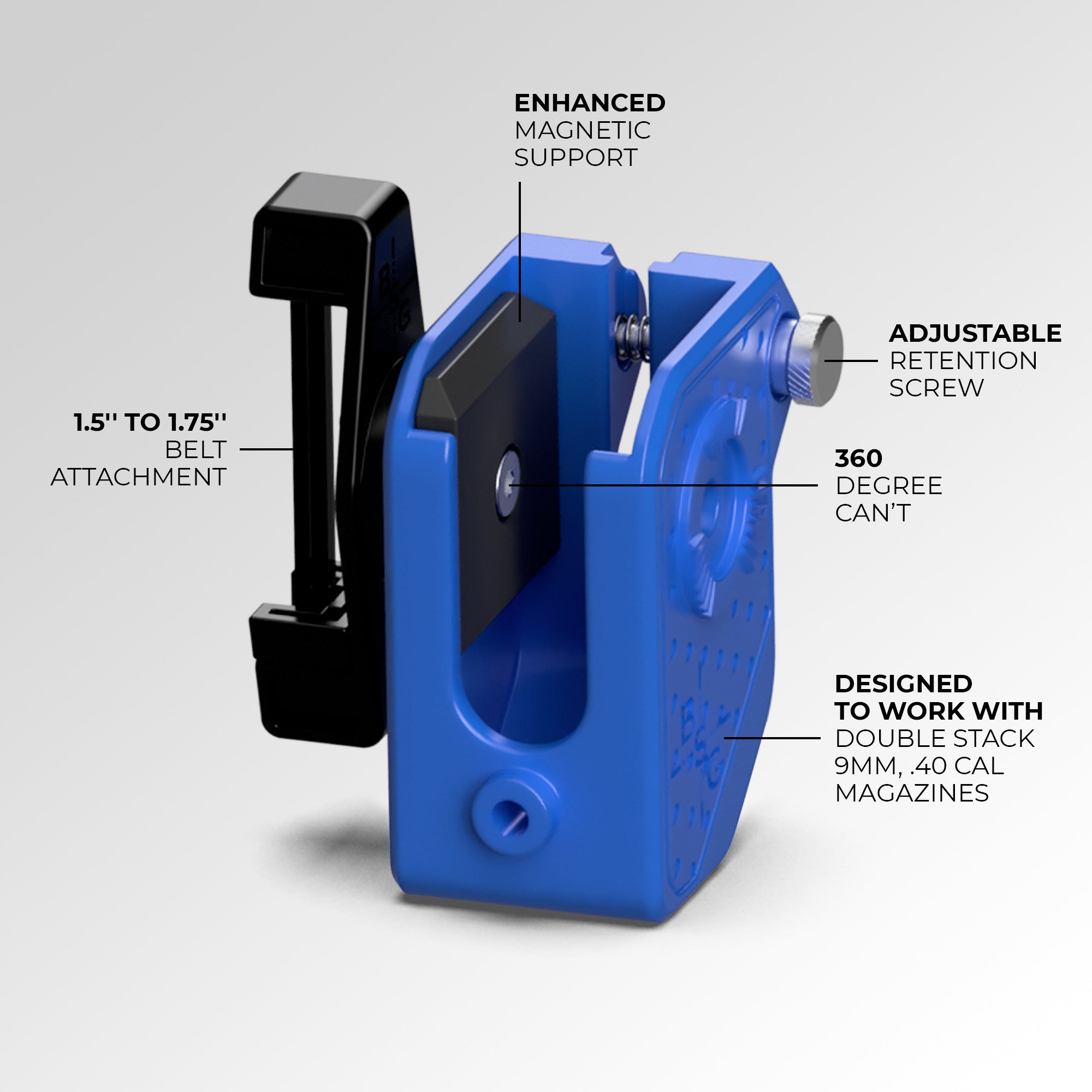 Ambi Magnetic Double Stack Magazine Pouch
