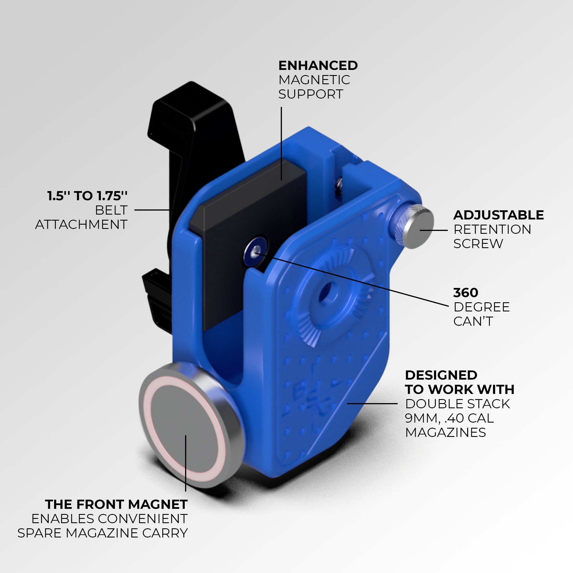 Ambi Dual Magnetic Double Stack Magazine Pouch