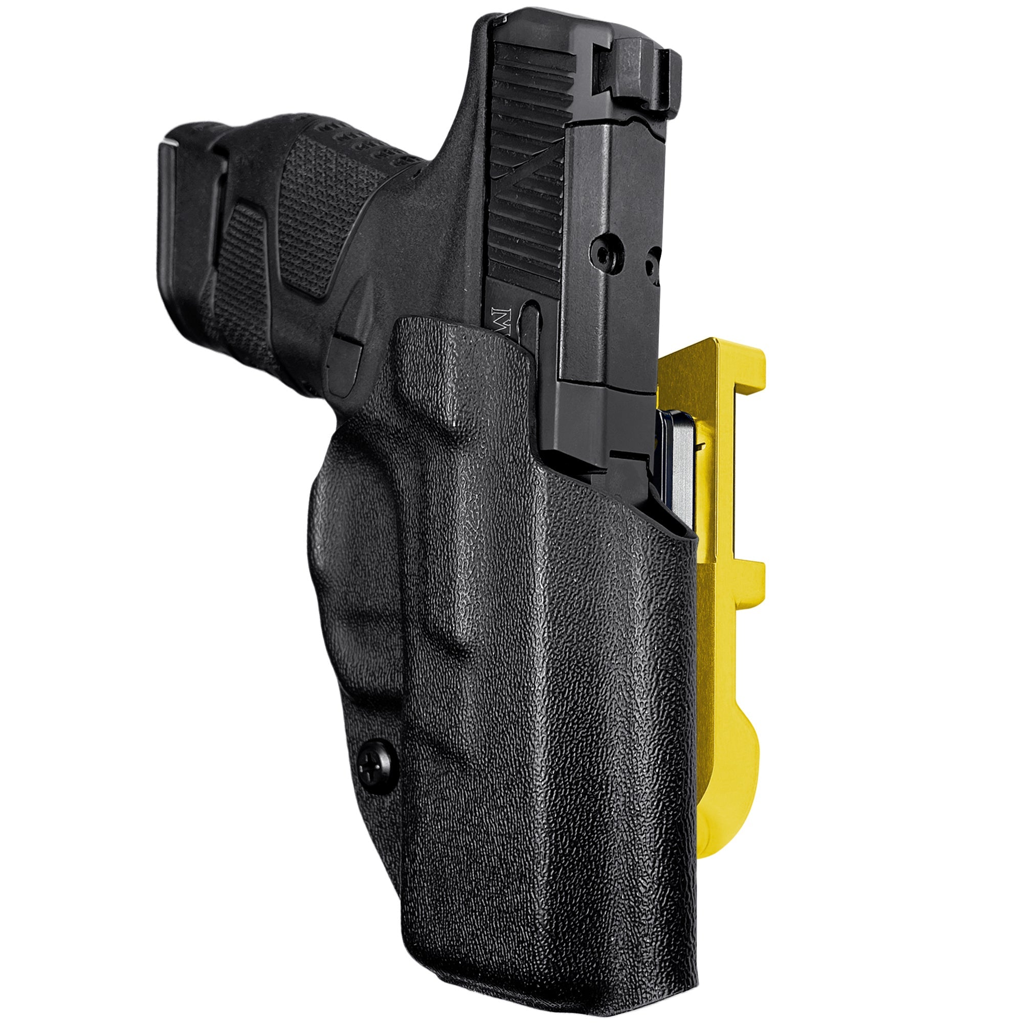 Mossberg MC2SC IDPA Quick Mount Holster with 24K Gold Belt Attachment, Black Holster Shell