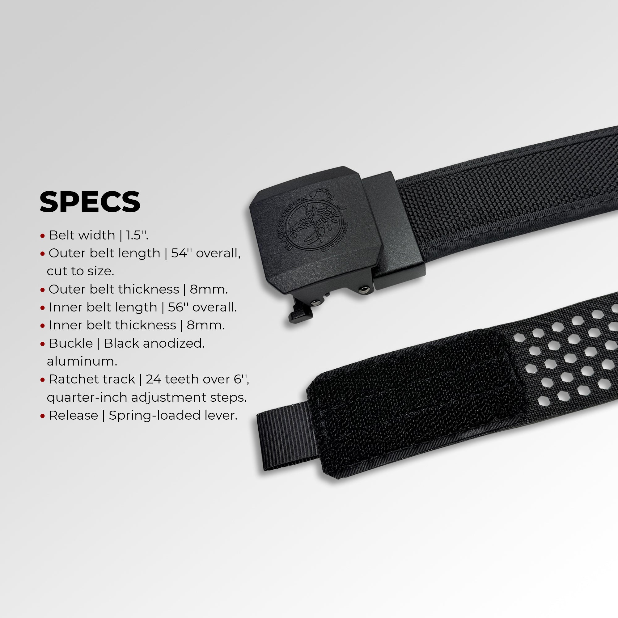 Pro Ratchet Competition Belt 1.5''