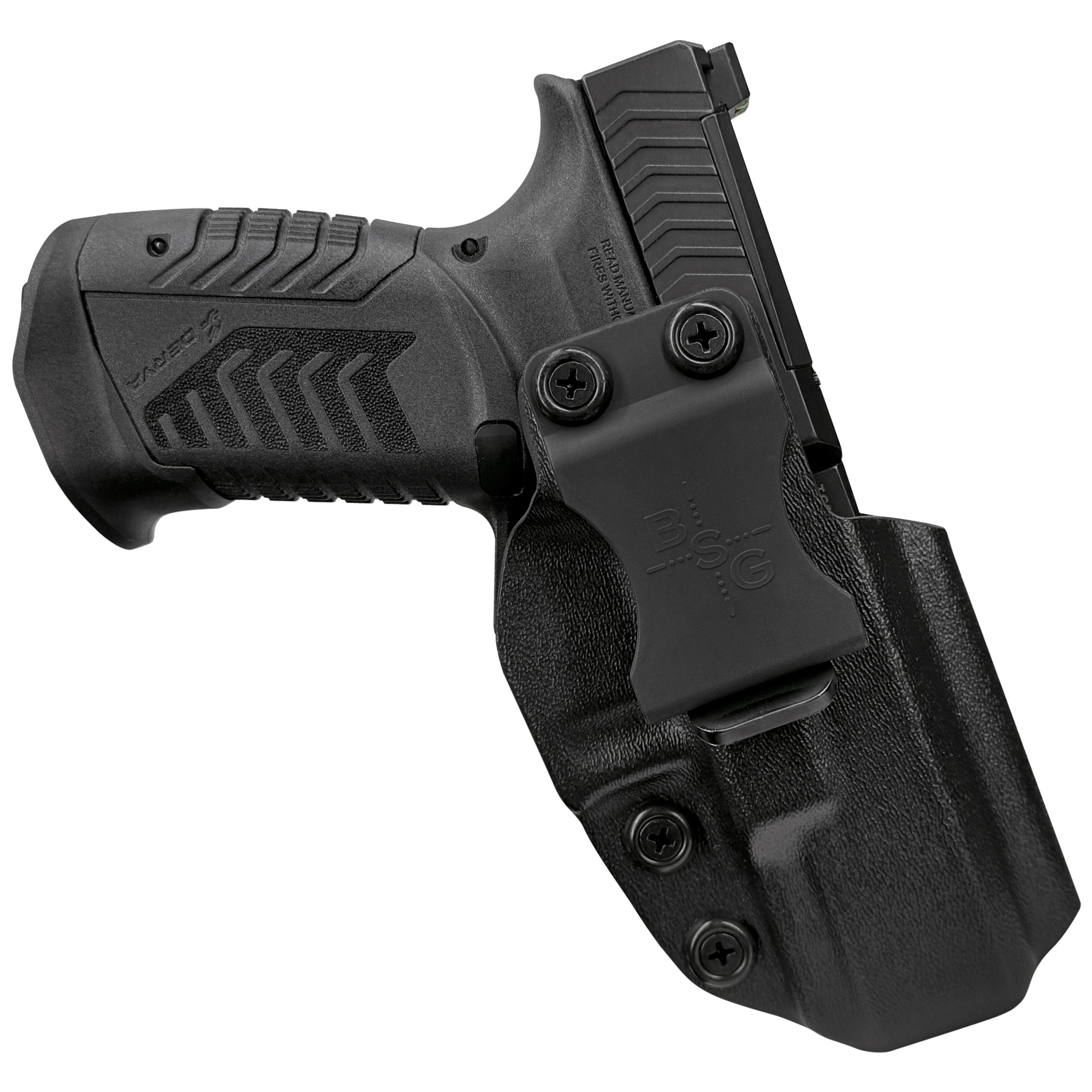 Derya DY9 Inside the Waistband Holster in Black - Front