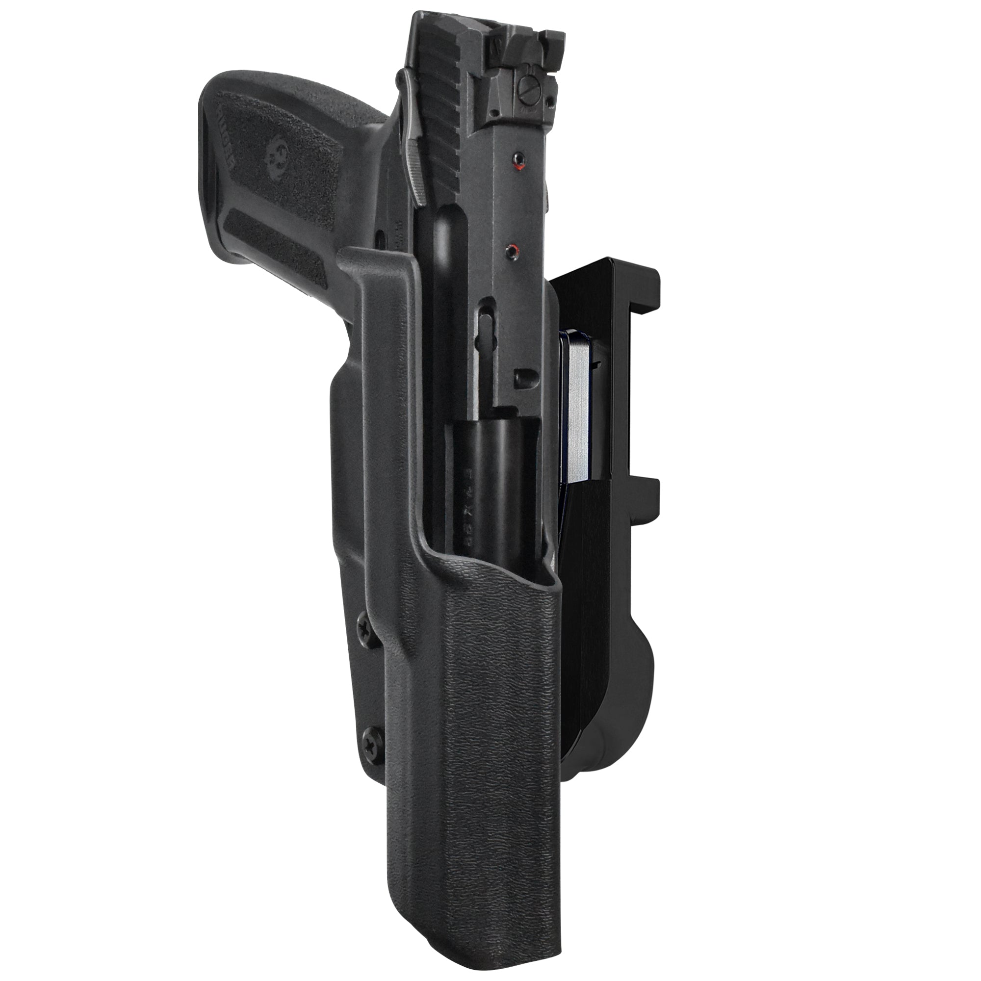 Ruger 5.7 IDPA Quick Mount Holster with Black Belt Attachment, Black Holster Shell